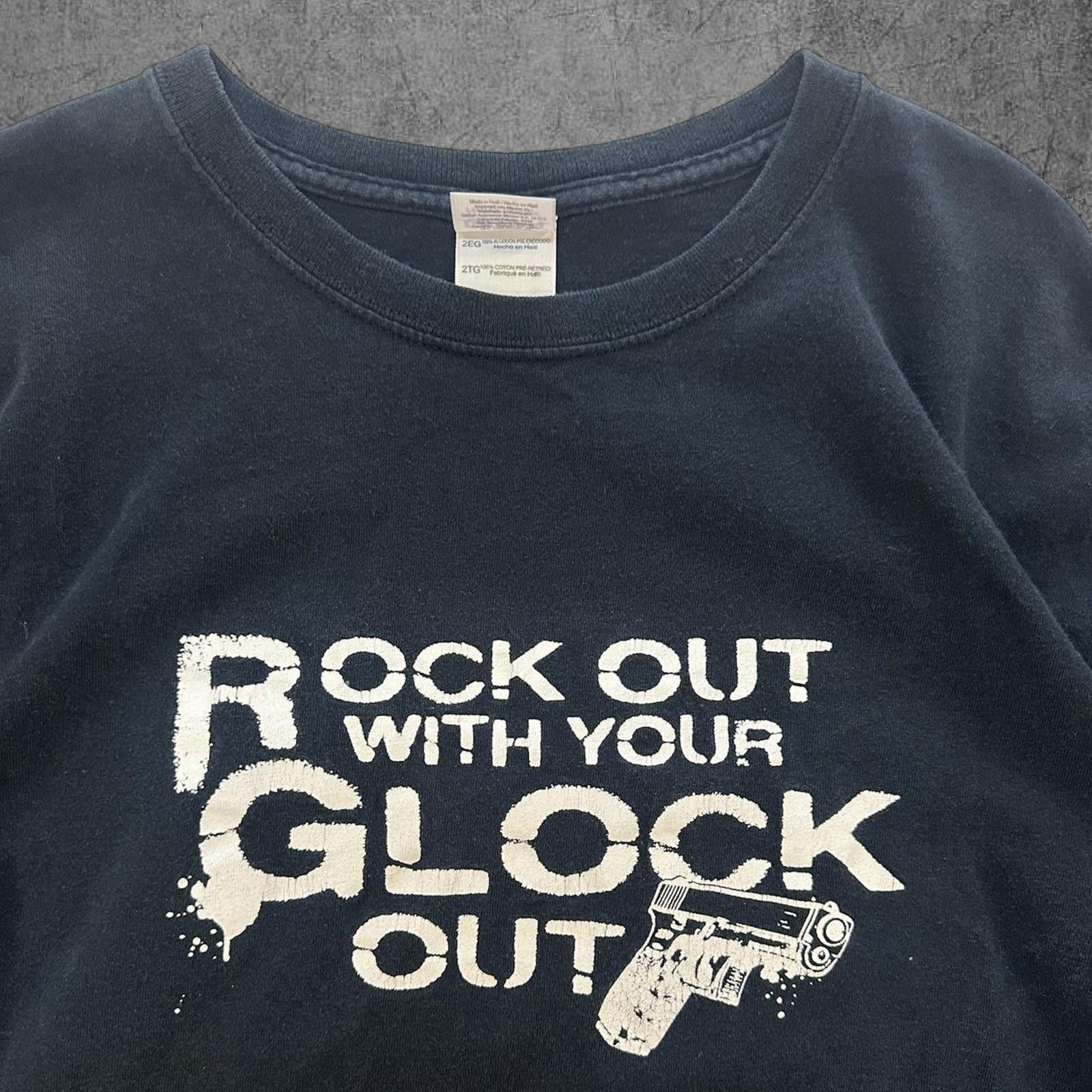 Vintage Y2K rock out with your glock out Tee Size US XXL / EU 58 / 5 - 2 Thumbnail