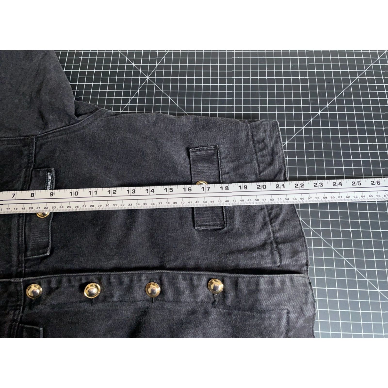Jordache Vintage Jordache Concepts Jean Jacket Women's Large Black Denim Boxy Fit Trucker Shirt Size 36" / US 14 / IT 50 - 6 Thumbnail