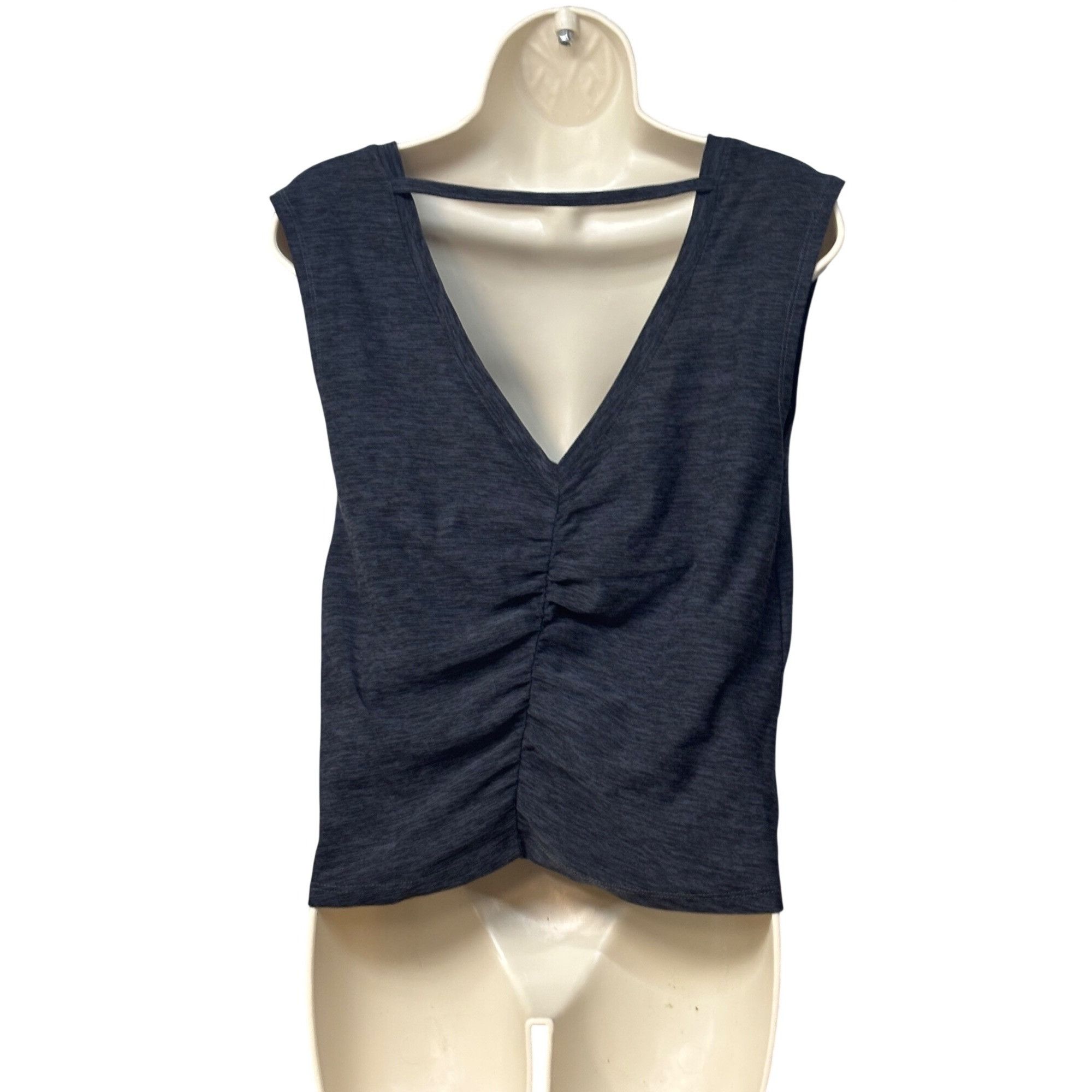 Kyodan Kyodan Women’s Ruched V-backline Activewear Tank Top,Spacedy Size S / US 4 / IT 40 - 9 Thumbnail