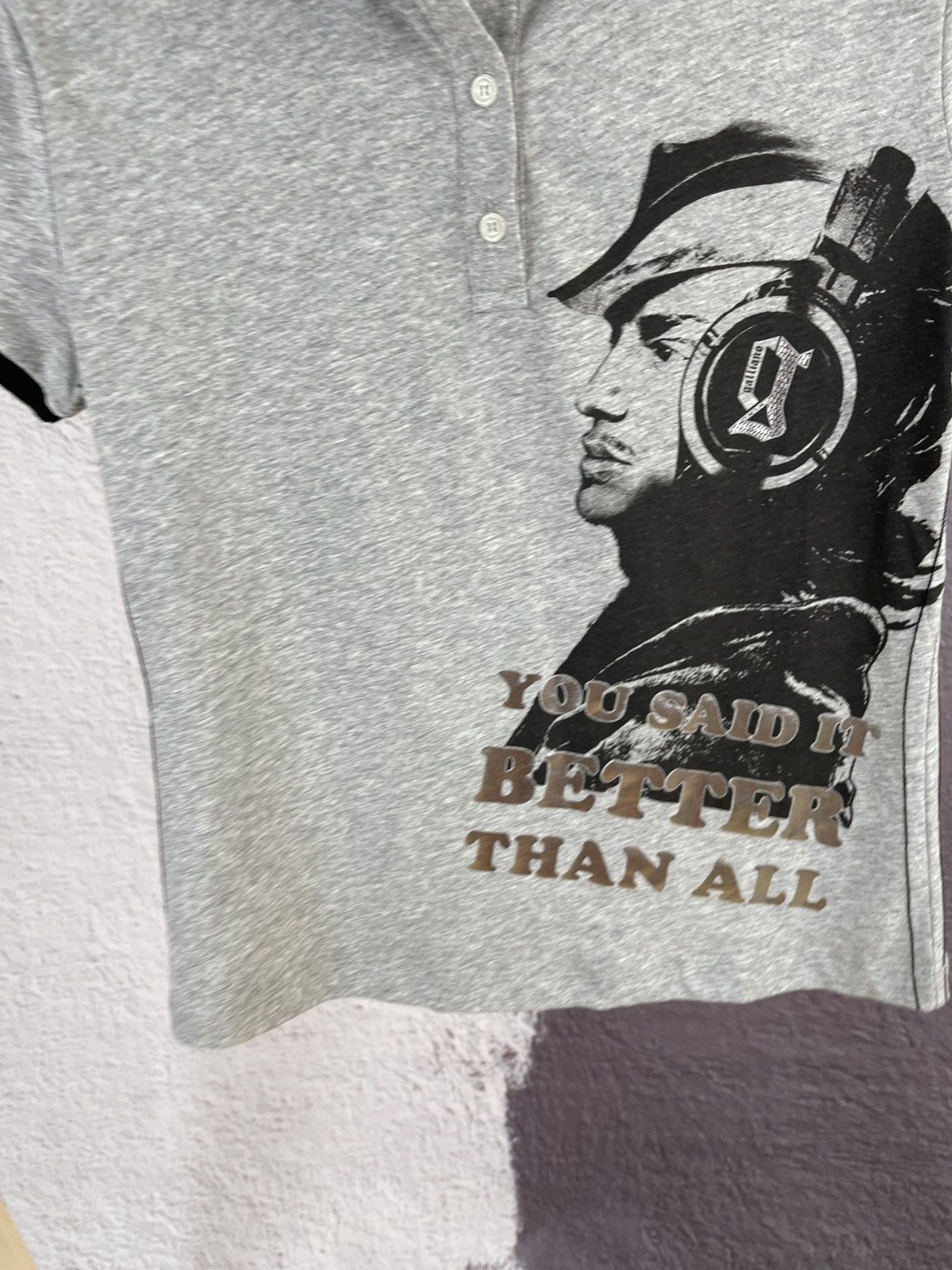 John Galliano John Galliano Newspaper Polo YOU SAID IT BETTER THAN ALL Size S / US 4 / IT 40 - 5 Thumbnail