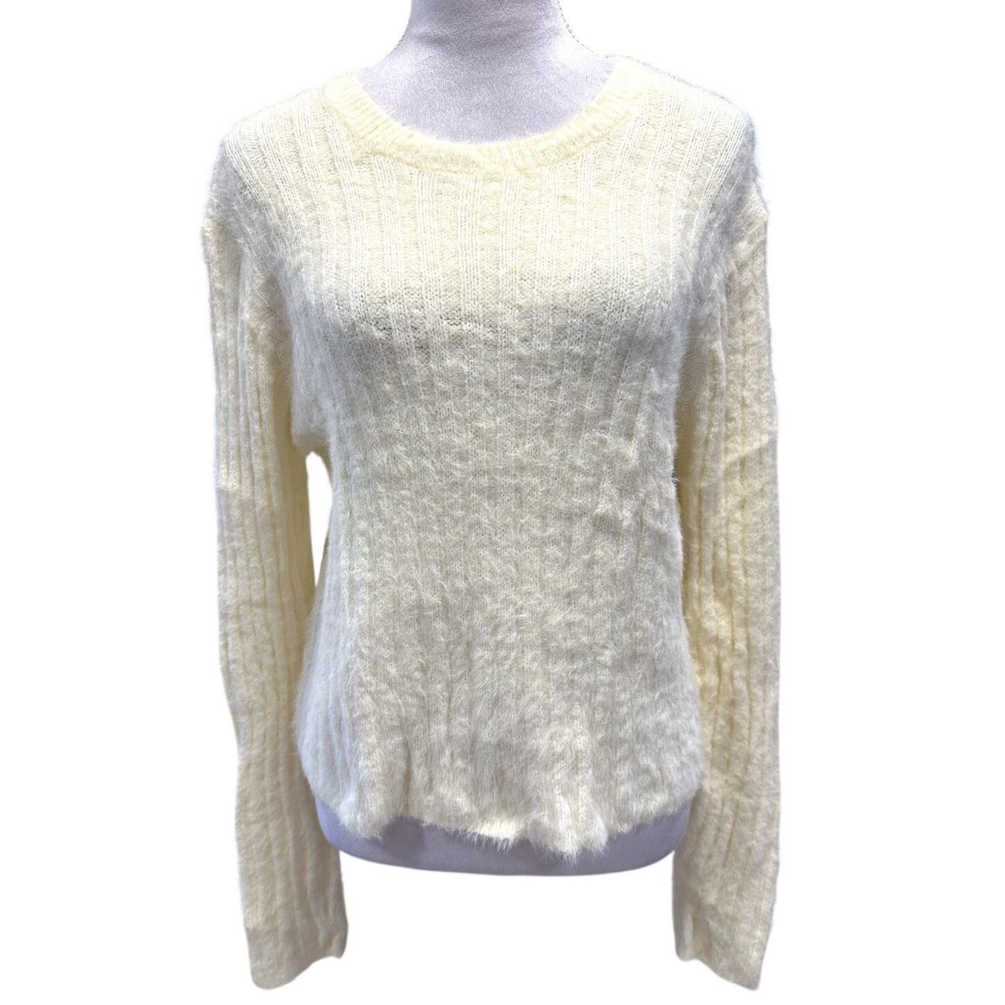 Other Cotton Emporium Light Yellow Ribbed Knit Sweater Cozy L NWOT Size L / US 10 / IT 46 - 2 Thumbnail