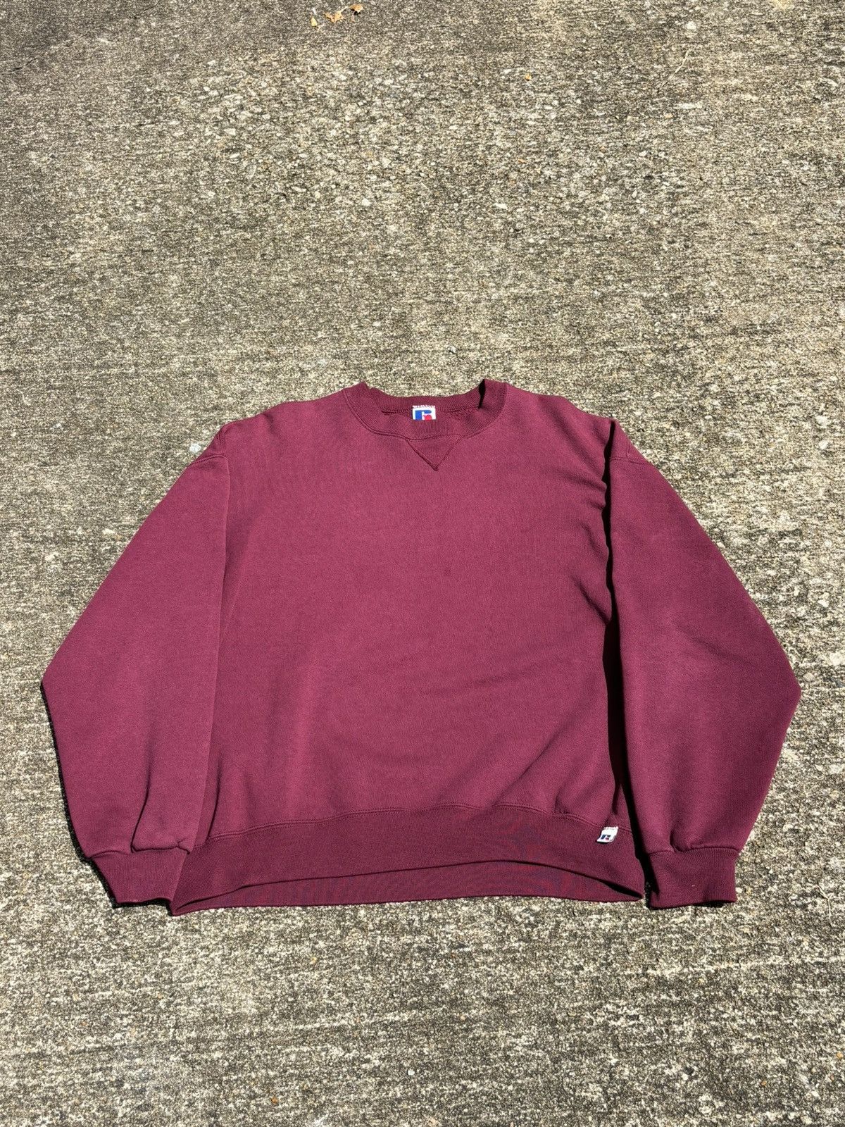 Russell Athletic Vintage Russell Athletic Sweatshirt Maroon Size US XL / EU 56 / 4 - 1 Thumbnail