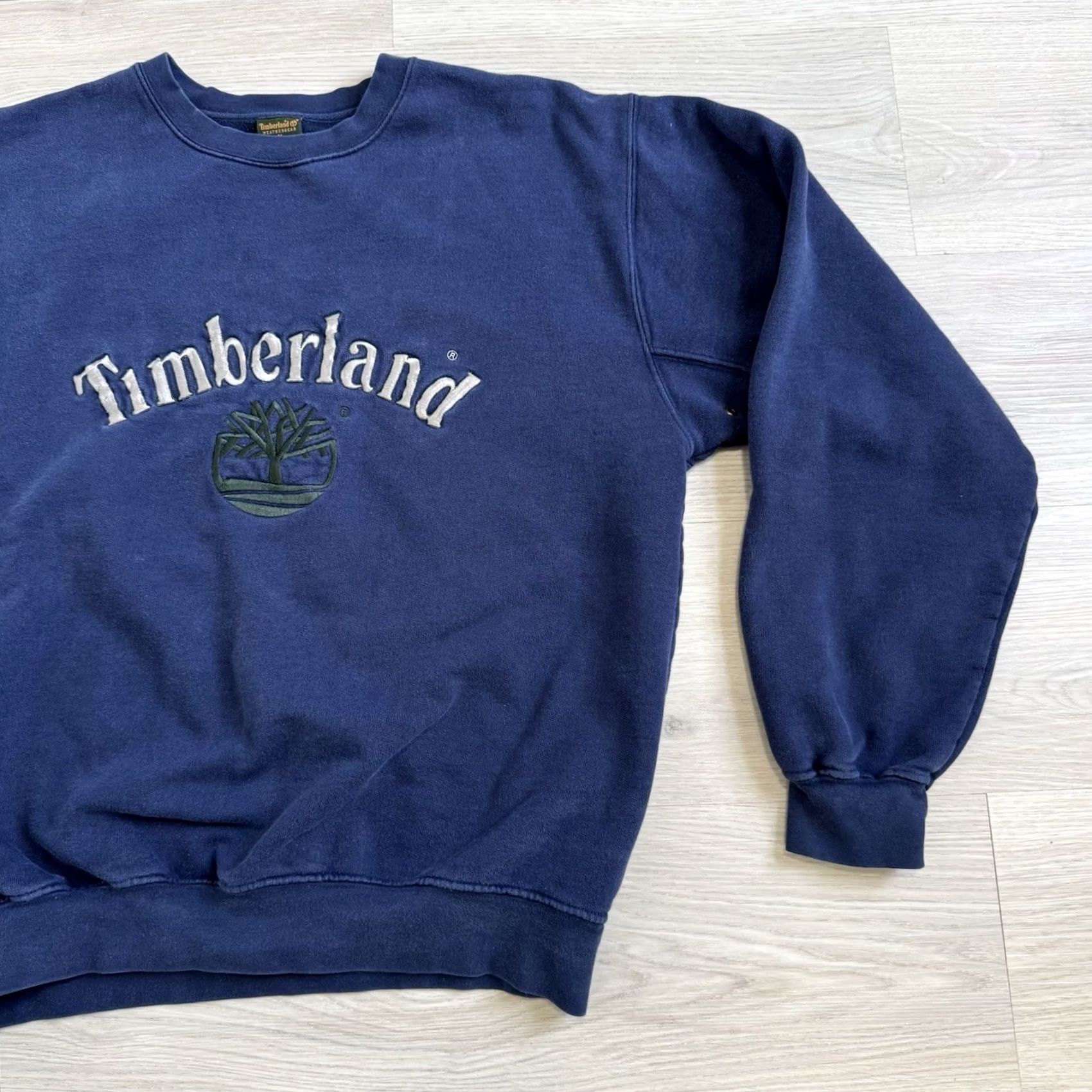 Timberland VINTAGE Timberland Mens Sweatshirt Navy Crewneck 90's Weathergear Size M Blue Pullover Mens Size US M / EU 48-50 / 2 - 3 Thumbnail