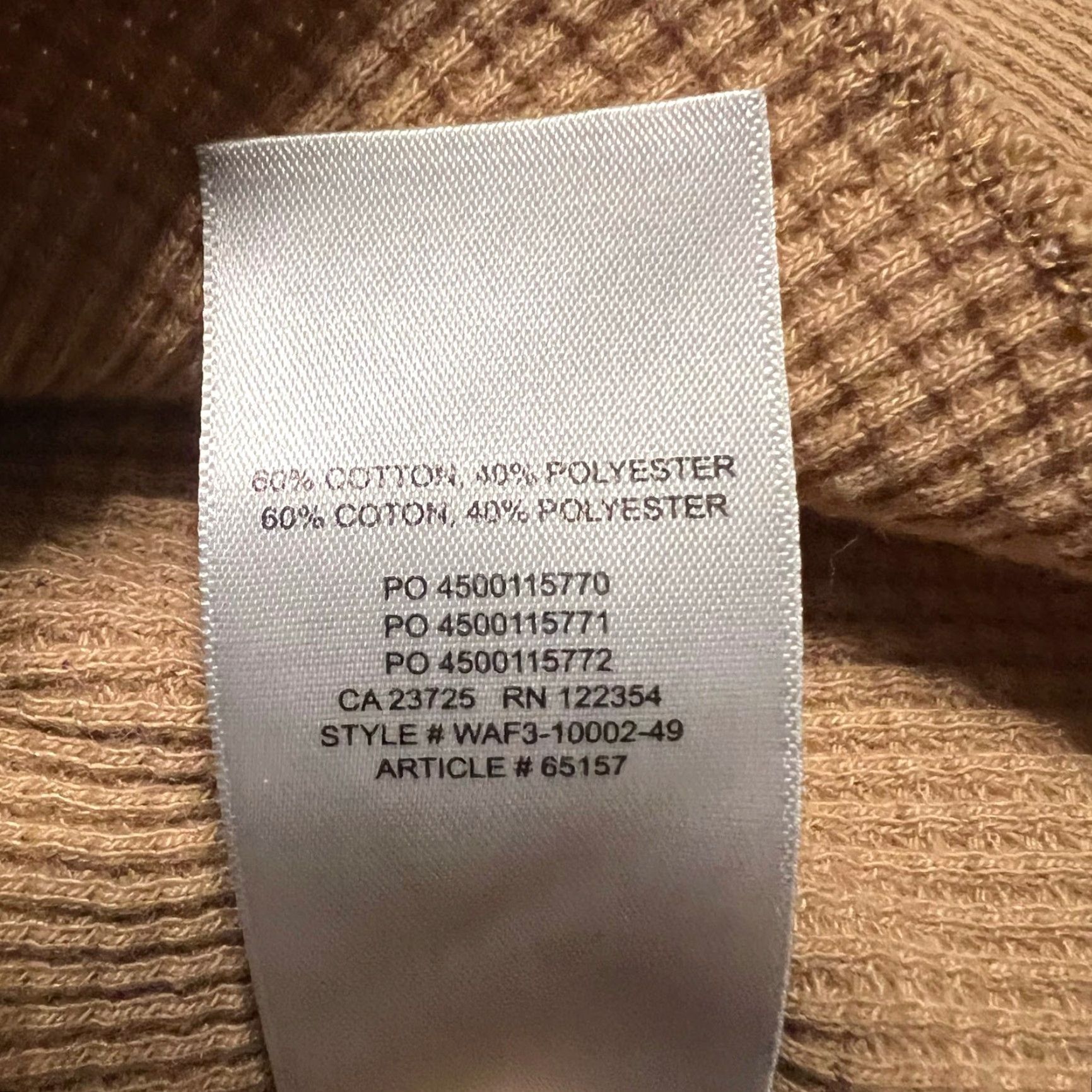 TNA TNA Waffle Knit Top Shirt Womens XS Oversized Cropped Basic Streetwear Brown XS Women Blouse Size XS / US 0-2 / IT 36-38 - 7 Thumbnail