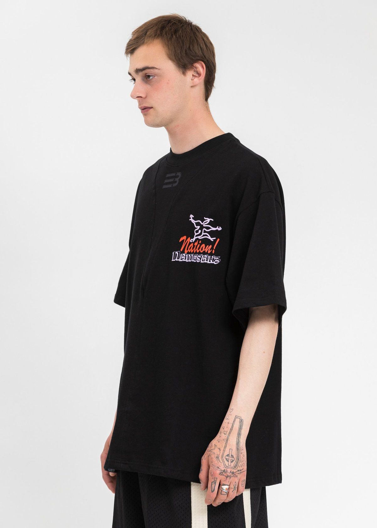 NAMESAKE o1mle0424 Oversized Sava Vacay T-Shirt in Black Size US S / EU 44-46 / 1 - 3 Thumbnail