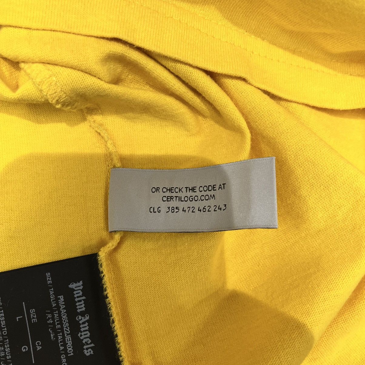 Palm Angels Palm Angels Tee Yellow Size US L / EU 52-54 / 3 - 8 Thumbnail