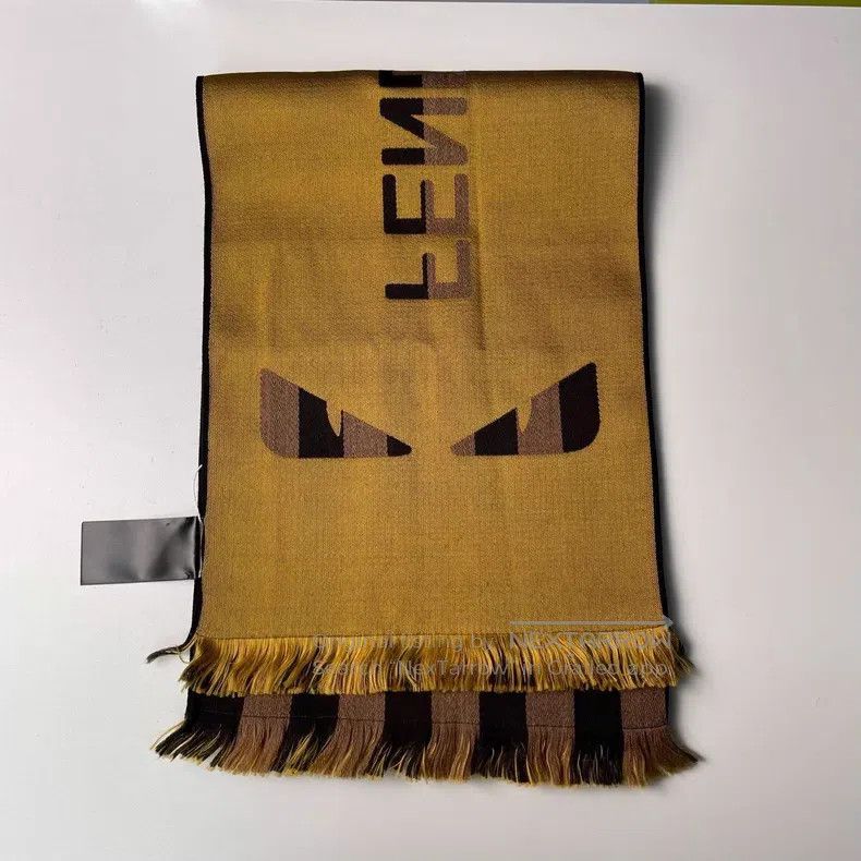 Fendi Fendi Brown Coffee Colored Double-Sided Cashmere Mini Mons Size ONE SIZE - 3 Thumbnail