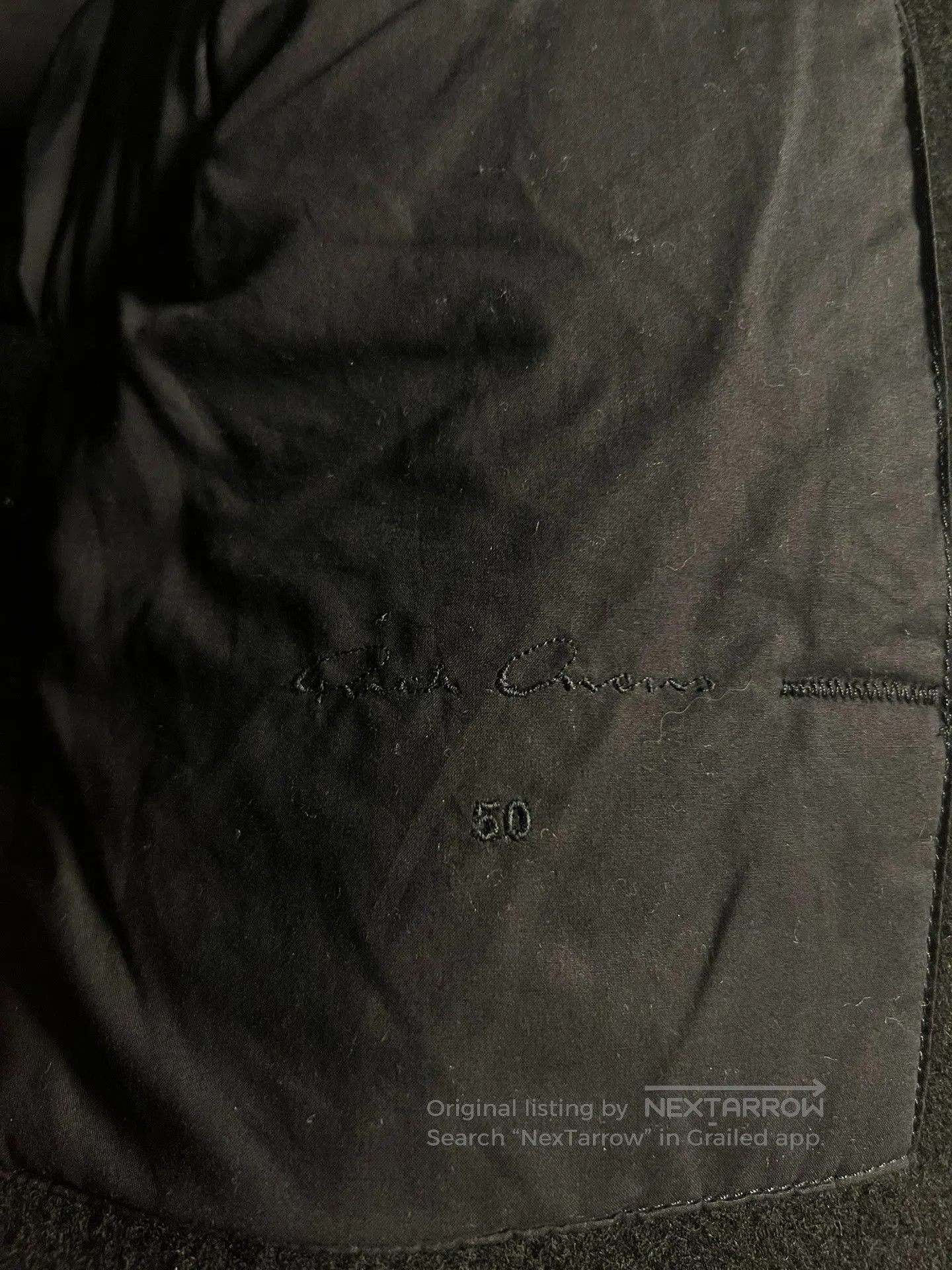 Rick Owens Rick Owens Leather Jacket with Asymmetrical Zip. Size US L / EU 52-54 / 3 - 6 Thumbnail