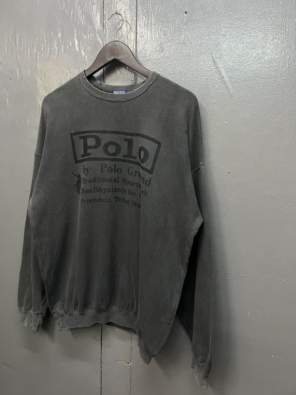 Polo Ralph Lauren Vintage Polo by Polo Ground Crewneck Sweatshirt Size US XL / EU 56 / 4 - 3 Thumbnail