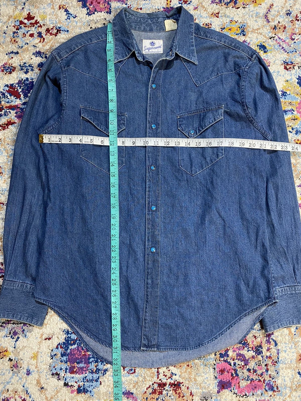 Sugar Cane × Toyo Enterprises × Vintage SUGARCANES CANES CROWN VINTAGE STUDS BUTTON WESTERN SHIRTS Size US L / EU 52-54 / 3 - 16 Thumbnail