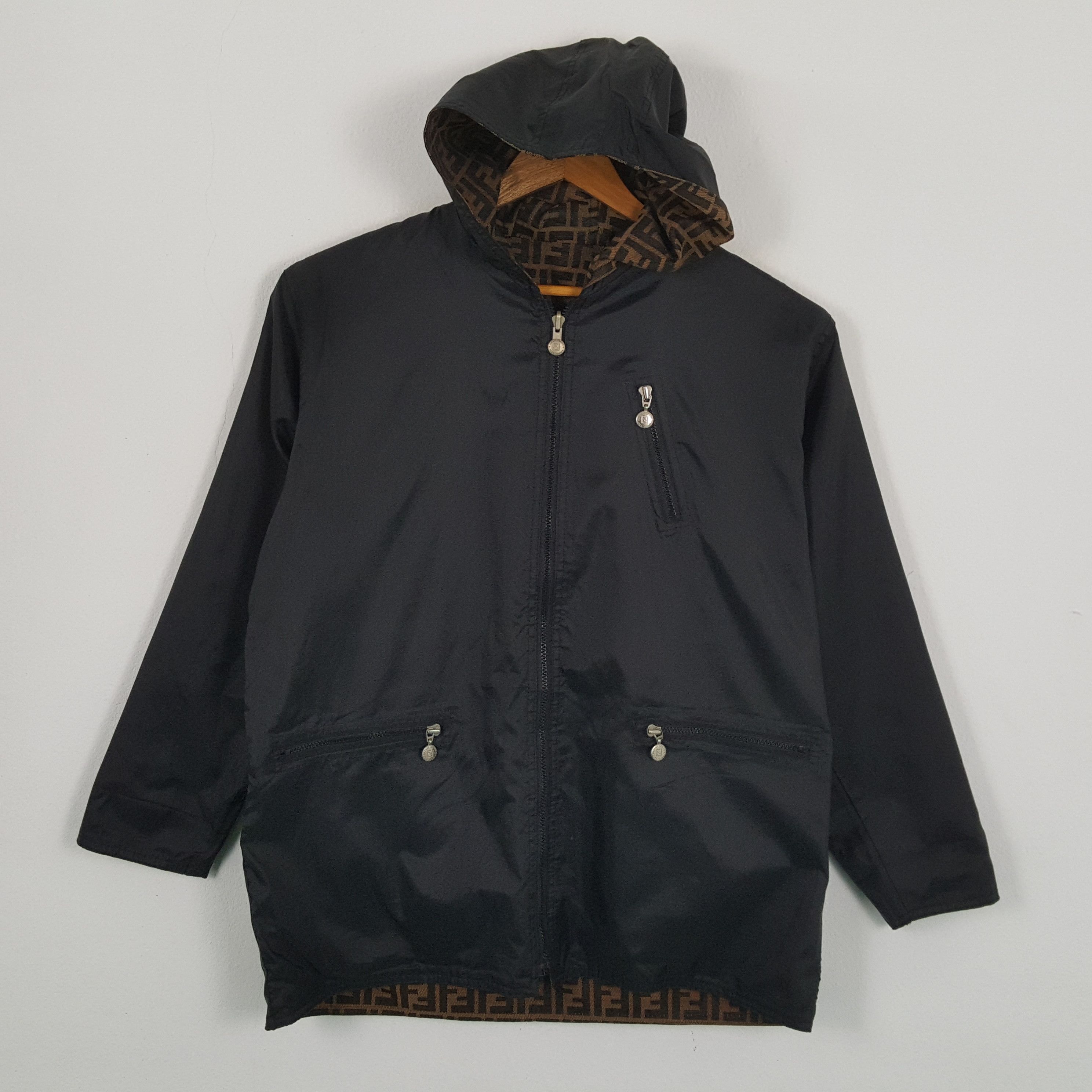 Fendi Vintage FENDI Italian Brand Monogram Reversible Jacket Size US L / EU 52-54 / 3 - 5 Thumbnail