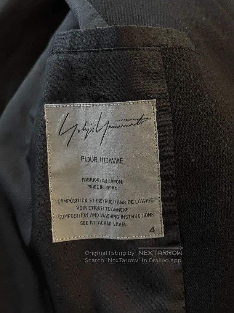 Yohji Yamamoto Yohji Yamamoto size 4 04aw Zip Long blazer Size 48R - 5 Thumbnail