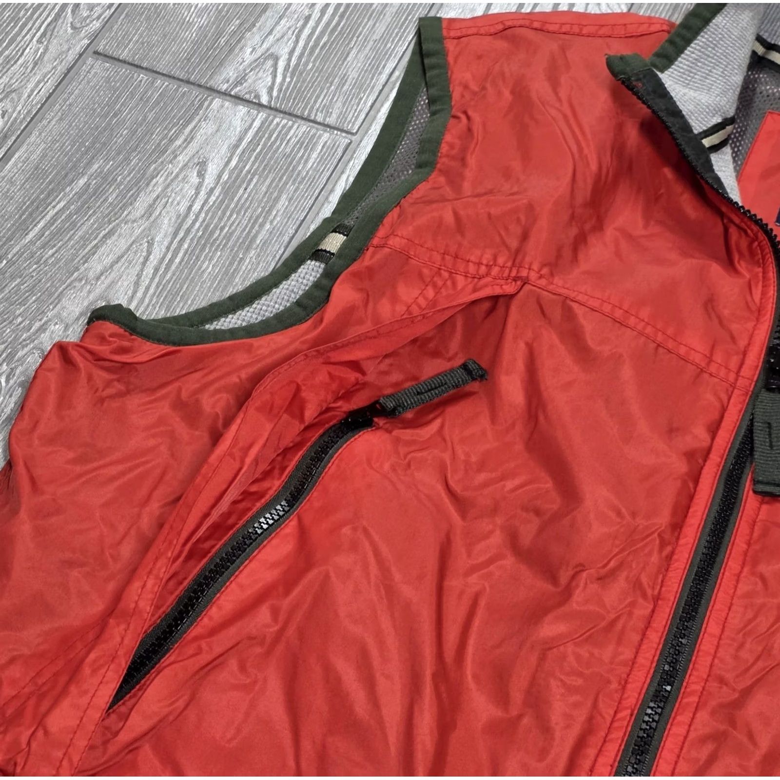 Gap VINTAGE Gap Jacket Men L Orange Thermal Lined Full Zip Nylon Safari Anorak Zip Pockets Logo 90s Outdoor Clothing Mens Size US L / EU 52-54 / 3 - 6 Thumbnail