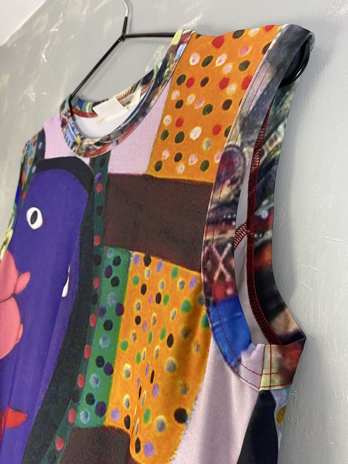 Comme des Garcons CDG SS18 “Artwork by Serge Vollin” Printed Dress Size S / US 4 / IT 40 - 13 Thumbnail