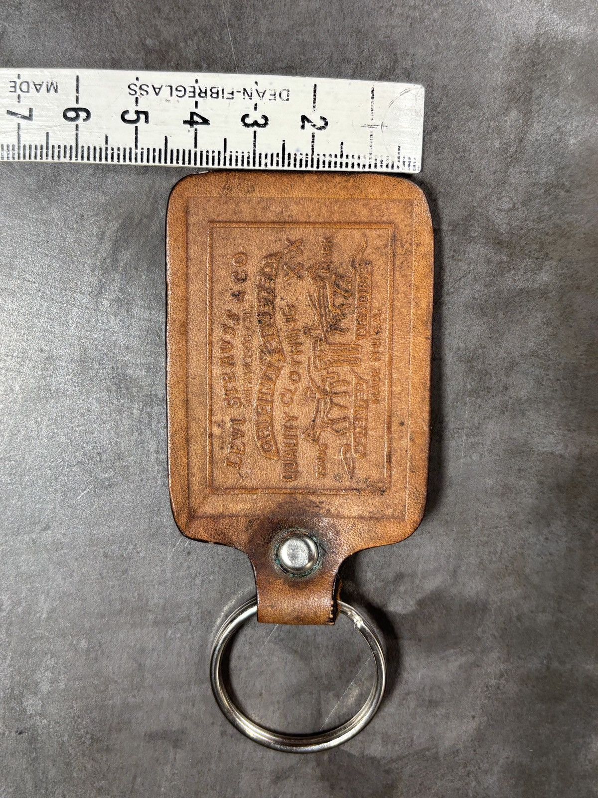 Levi's 1970s Levi's Leather Keychain Vintage Levis Accessories Line Size ONE SIZE - 5 Thumbnail