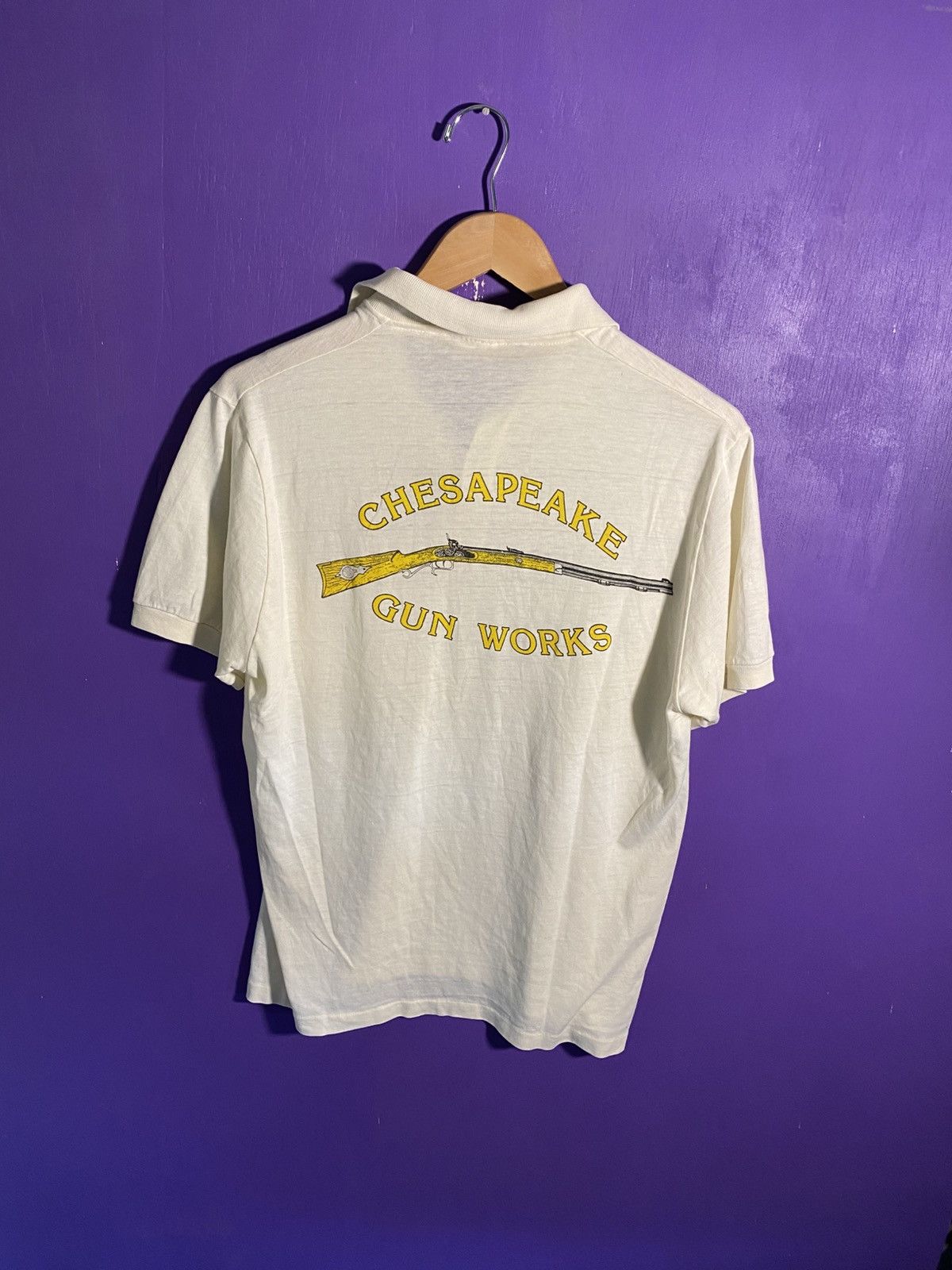 Vintage Vintage 80s Chesapeake gun works polo shirt Size US M / EU 48-50 / 2 - 2 Thumbnail