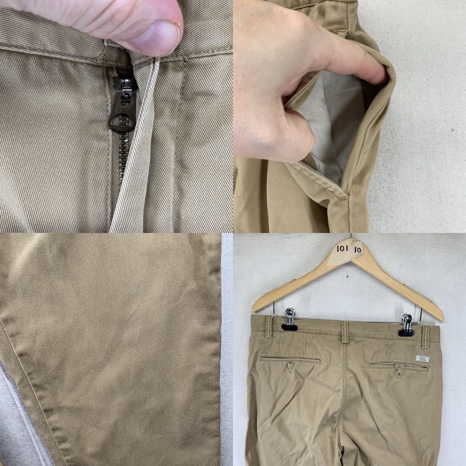Polo Ralph Lauren Polo Ralph Lauren Bedford Chino Pants Classic Fit Cotton Twill Beige 35x31 Men's Regular Straight Front Pockets Button Zip Size US XS / EU 42 / 0 - 9 Thumbnail