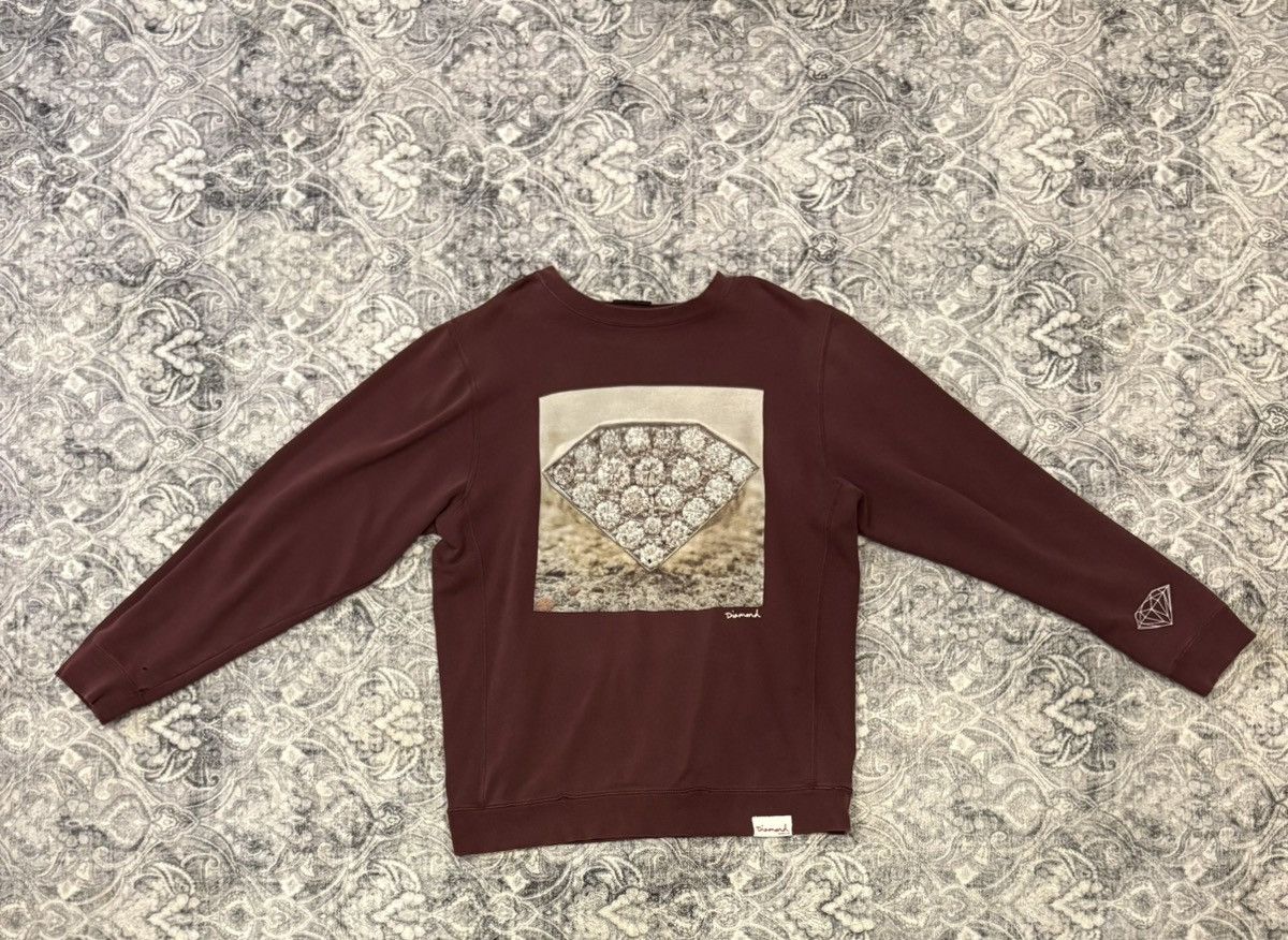 Diamond Supply Co. Burgundy diamond n co sweatshirt Size US M / EU 48-50 / 2 - 1 Thumbnail