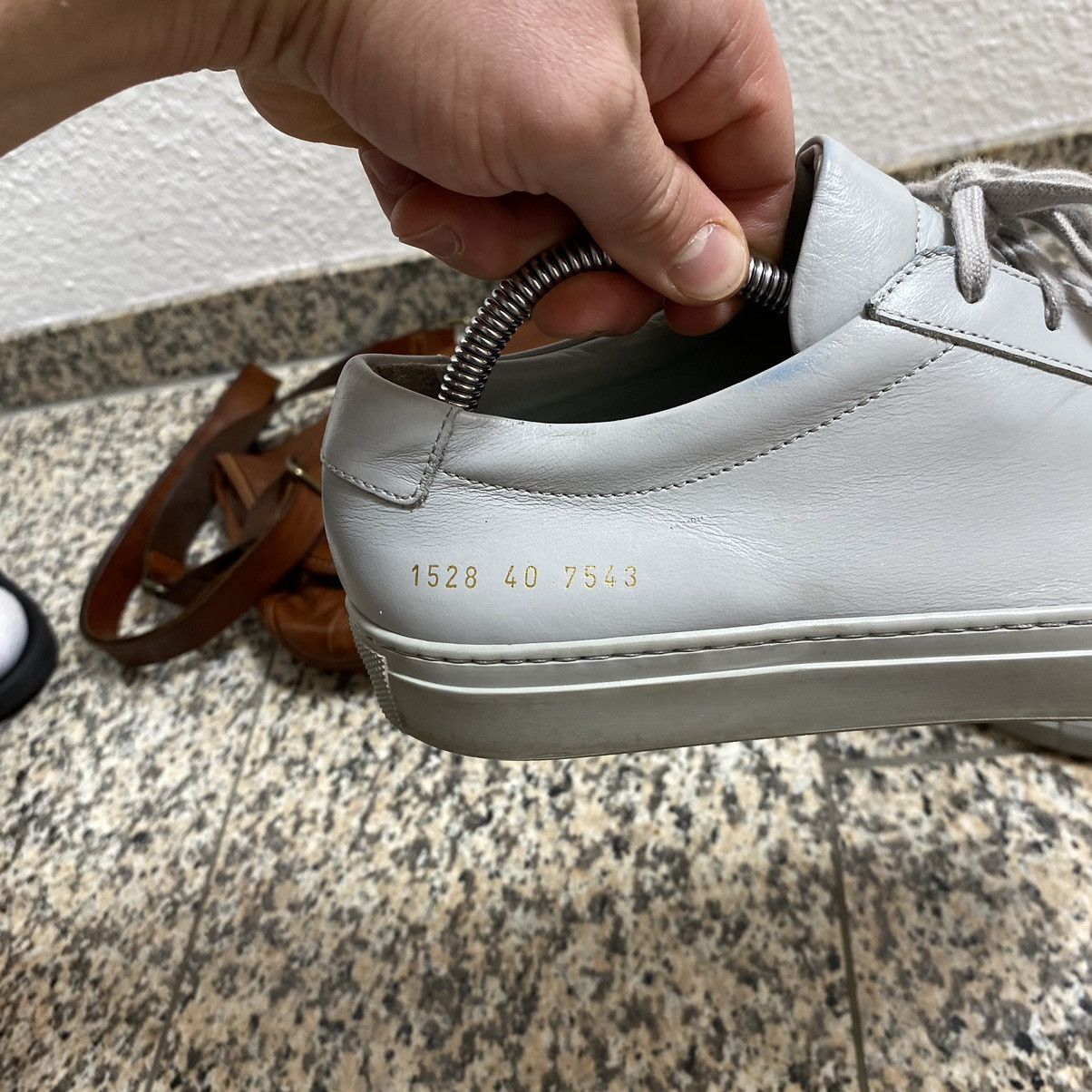Common Projects Leather Shoes Common Projects Gray Size US 7 / EU 40 - 6 Thumbnail