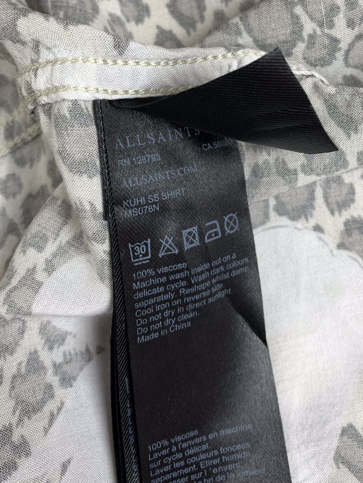 Allsaints Allsaints Kuhi Button Shirt Mens Size M Size US M / EU 48-50 / 2 - 9 Thumbnail