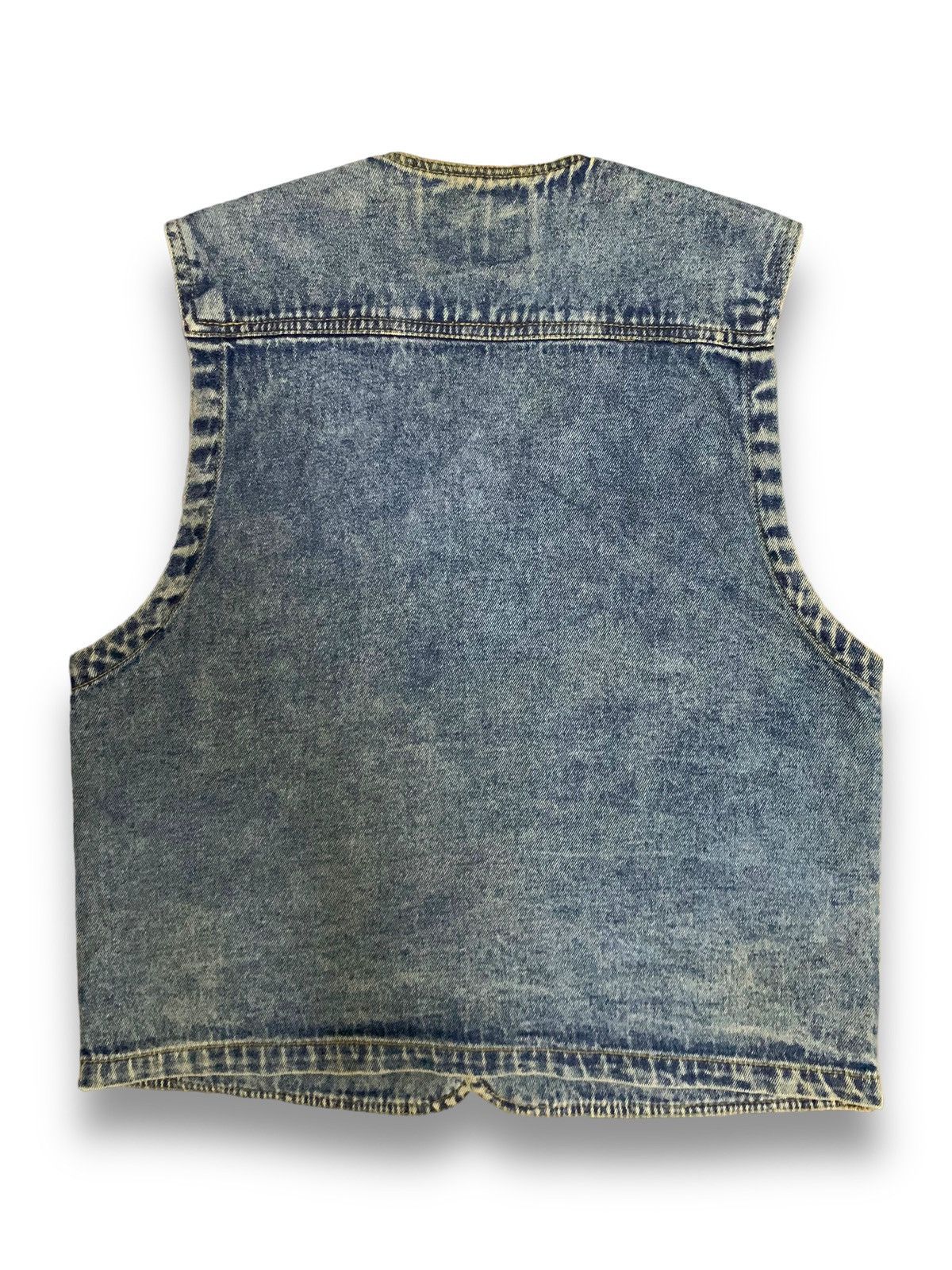 Hysteric Glamour Vintage Japanese Manx Tactical Biker/Trucker Denim Vest Size US M / EU 48-50 / 2 - 2 Thumbnail