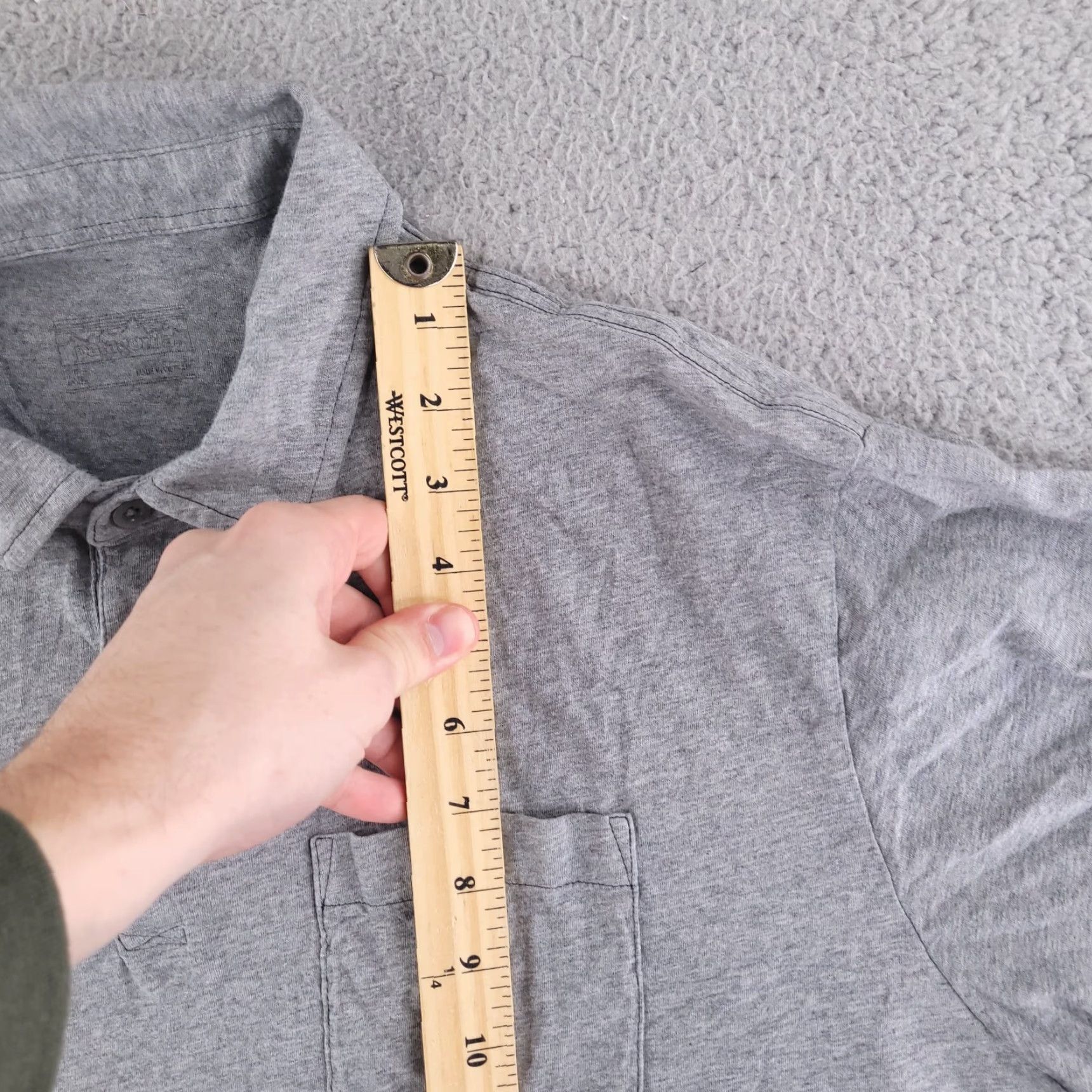 Patagonia Patagonia Polo Shirt Mens XL Slim Fit Gray Short Sleeve Organic Cotton L-XL Size US XL / EU 56 / 4 - 7 Thumbnail