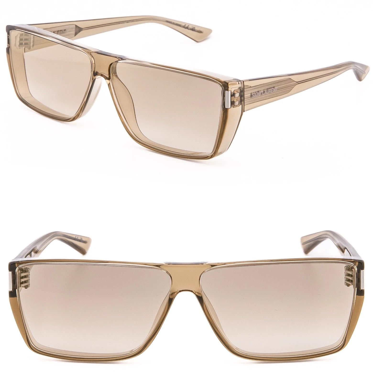 Saint Laurent Paris SAINT LAURENT SL 757 SL757 Crystal Beige Sunglasses 003 Size ONE SIZE - 1 Thumbnail