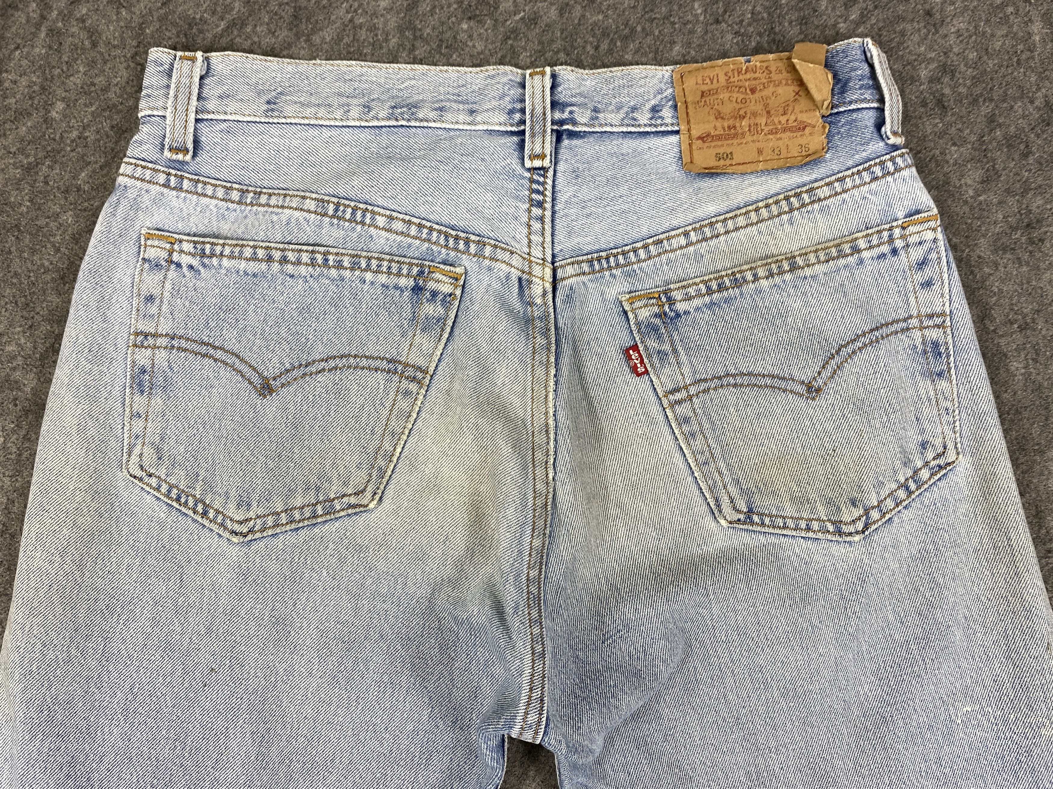 Levi's Light Blue Wash Vintage Levis 501 Jeans 31x30 - JN3124 Size US 31 - 4 Thumbnail