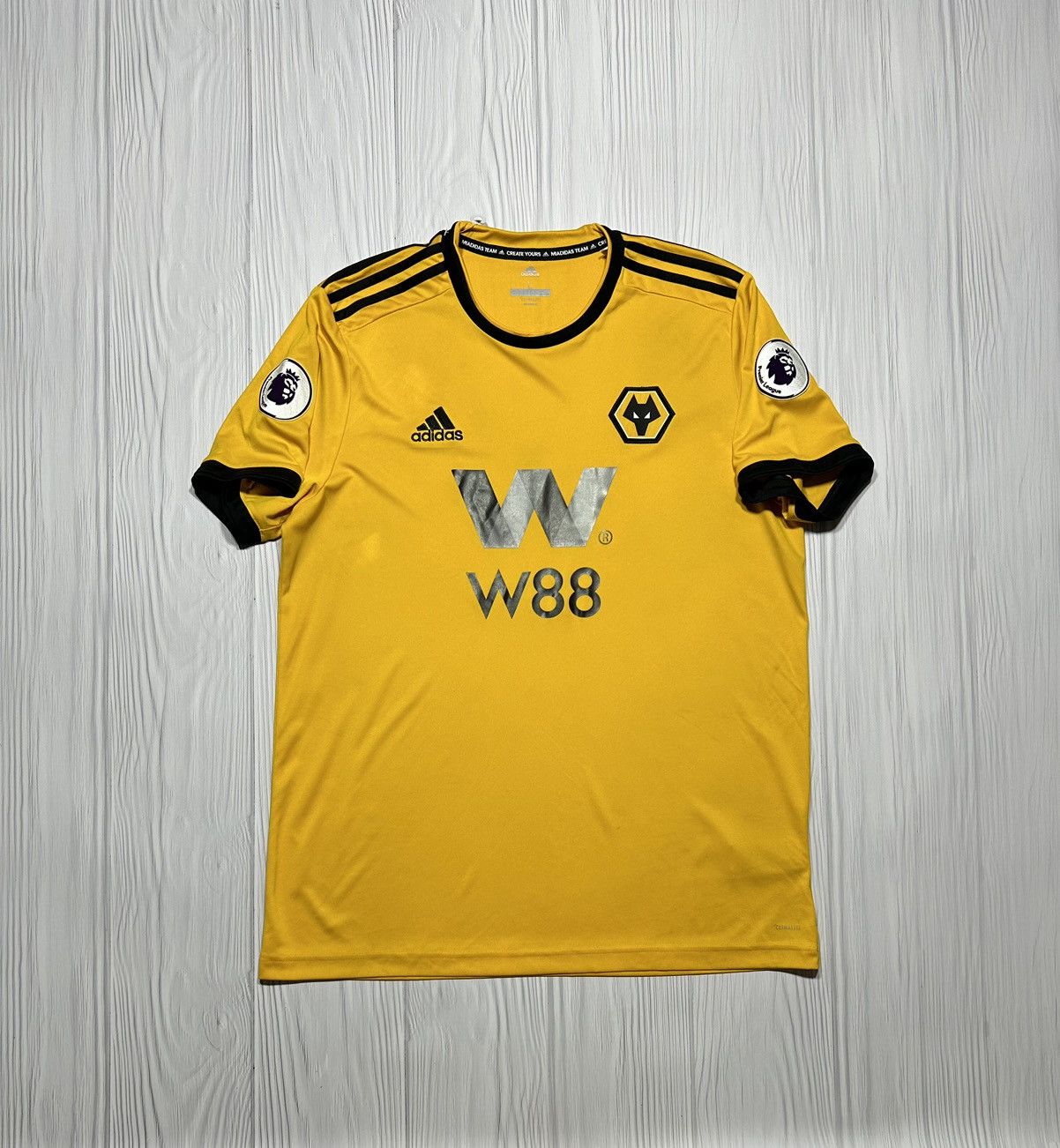 Adidas Wolverhampton 2018/19 Adidas Soccer Jersey Size L Size US L / EU 52-54 / 3 - 1 Thumbnail