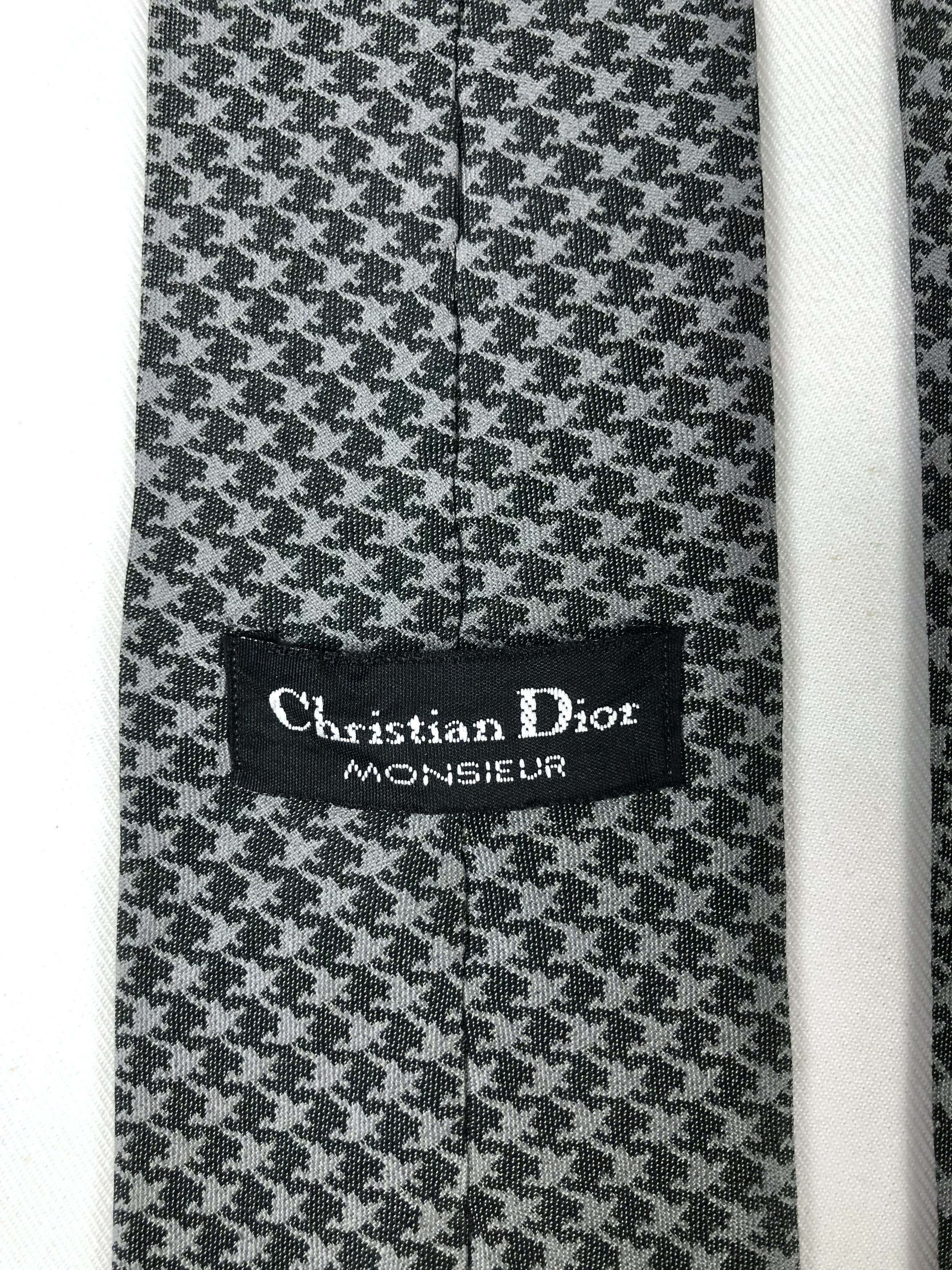 Christian Dior Monsieur Rare Vintage Christian Dior Monsieur Silk Tie Size ONE SIZE - 7 Thumbnail