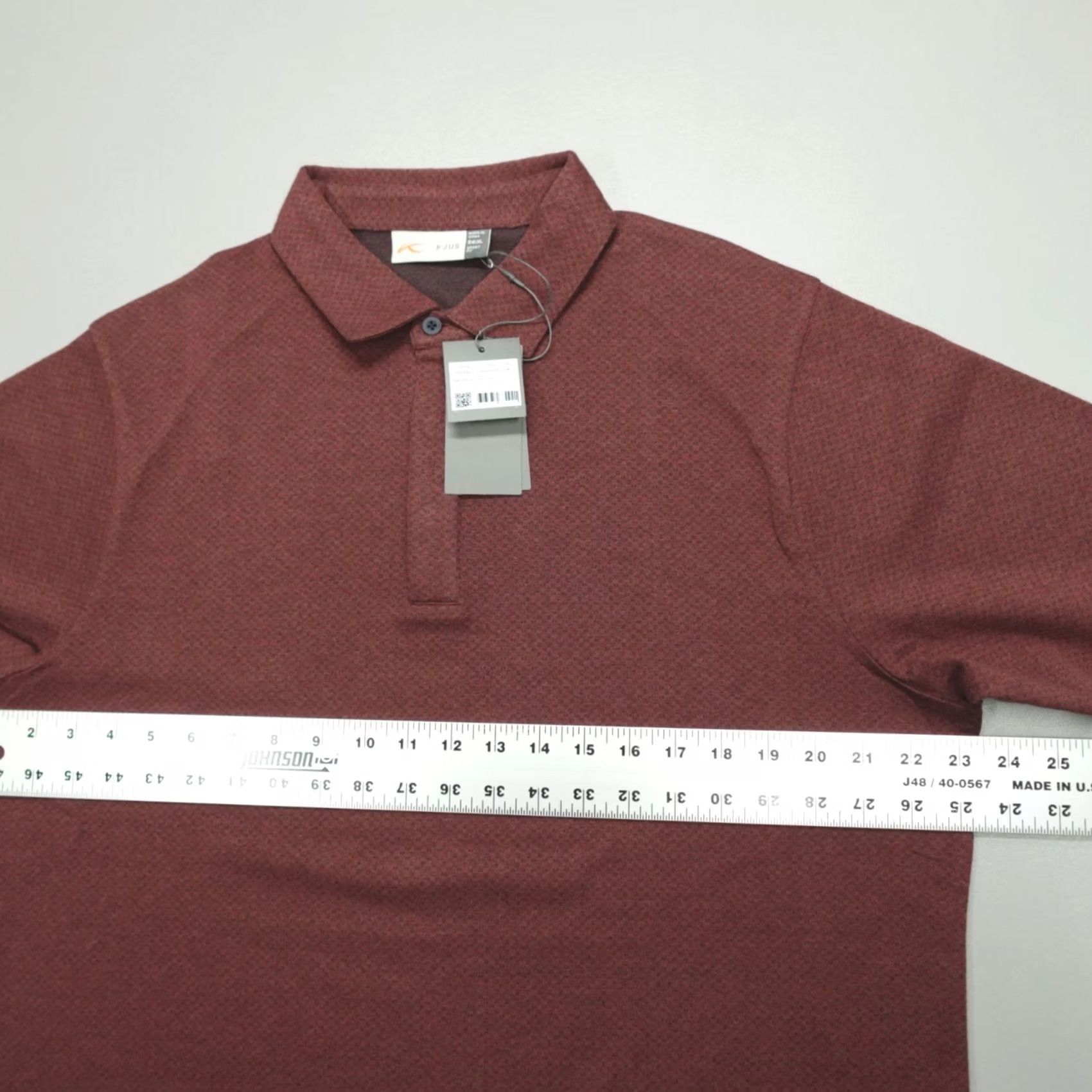 KJUS Kjus Sanford Short Sleeve Polo T-Shirt Sport Fit Size XL Red Cashmere Blend Polo Shirt Men Sport Casual 54 XL Geometric Pattern Breathable Stretch Size US XL / EU 56 / 4 - 6 Thumbnail