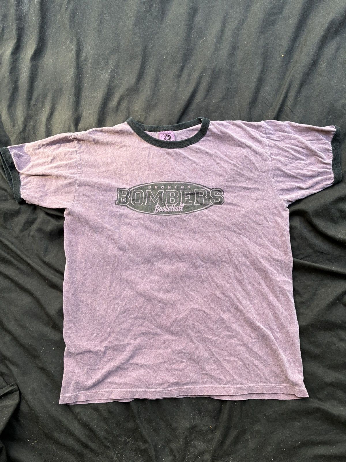 Other Vintage Boonton Bombers Basketball Ringer T-Shirt (1990s) Size US M / EU 48-50 / 2 - 1 Thumbnail