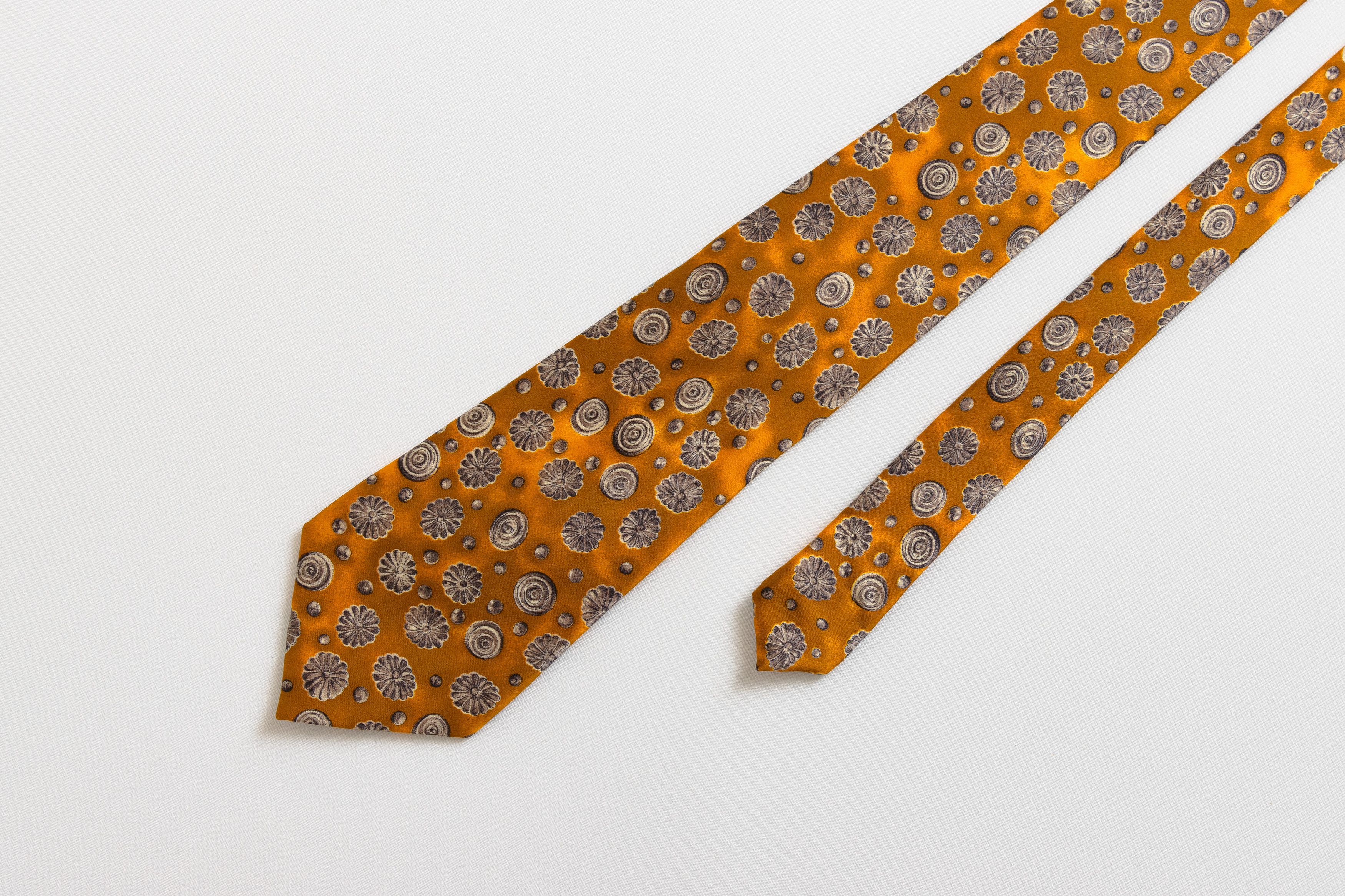 Lanvin Lanvin made in France Tie abstract pattern Silk necktie Size ONE SIZE - 1 Thumbnail