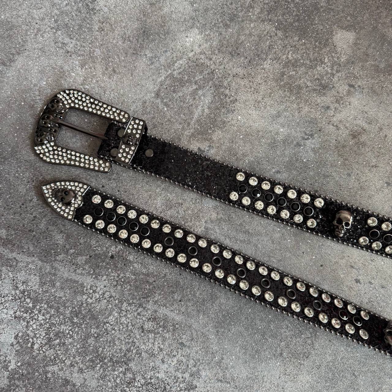 Opium Y2K Punk Rave BB Simon Style Faux Leather Belt