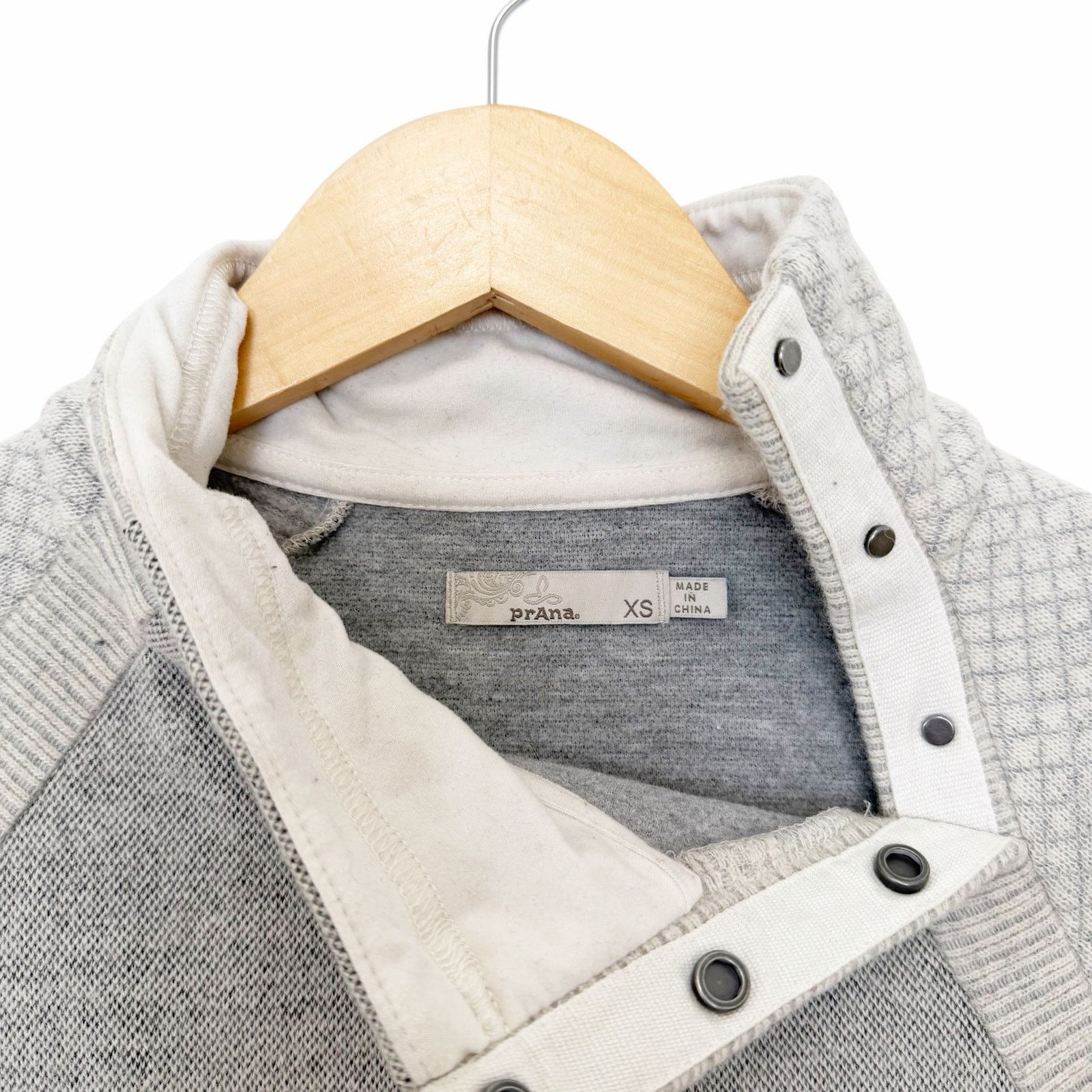 Prana Prana Gray Brandie Wool Blend Sweater Sz XS Size XS / US 0-2 / IT 36-38 - 2 Thumbnail