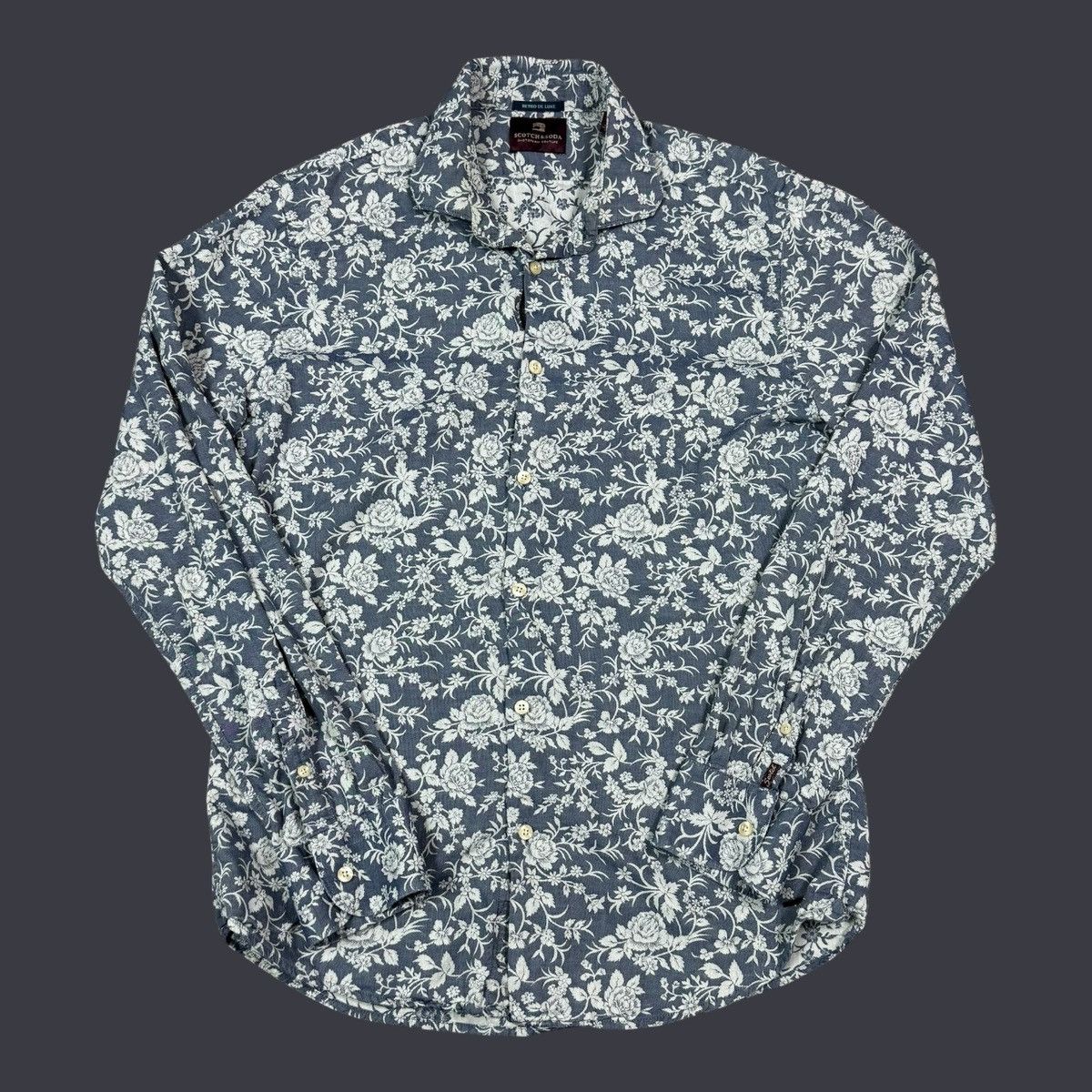Scotch & Soda Scotch & Soda Retro De Luxe Floral Button Up Shirt Men's L Size US L / EU 52-54 / 3 - 1 Thumbnail