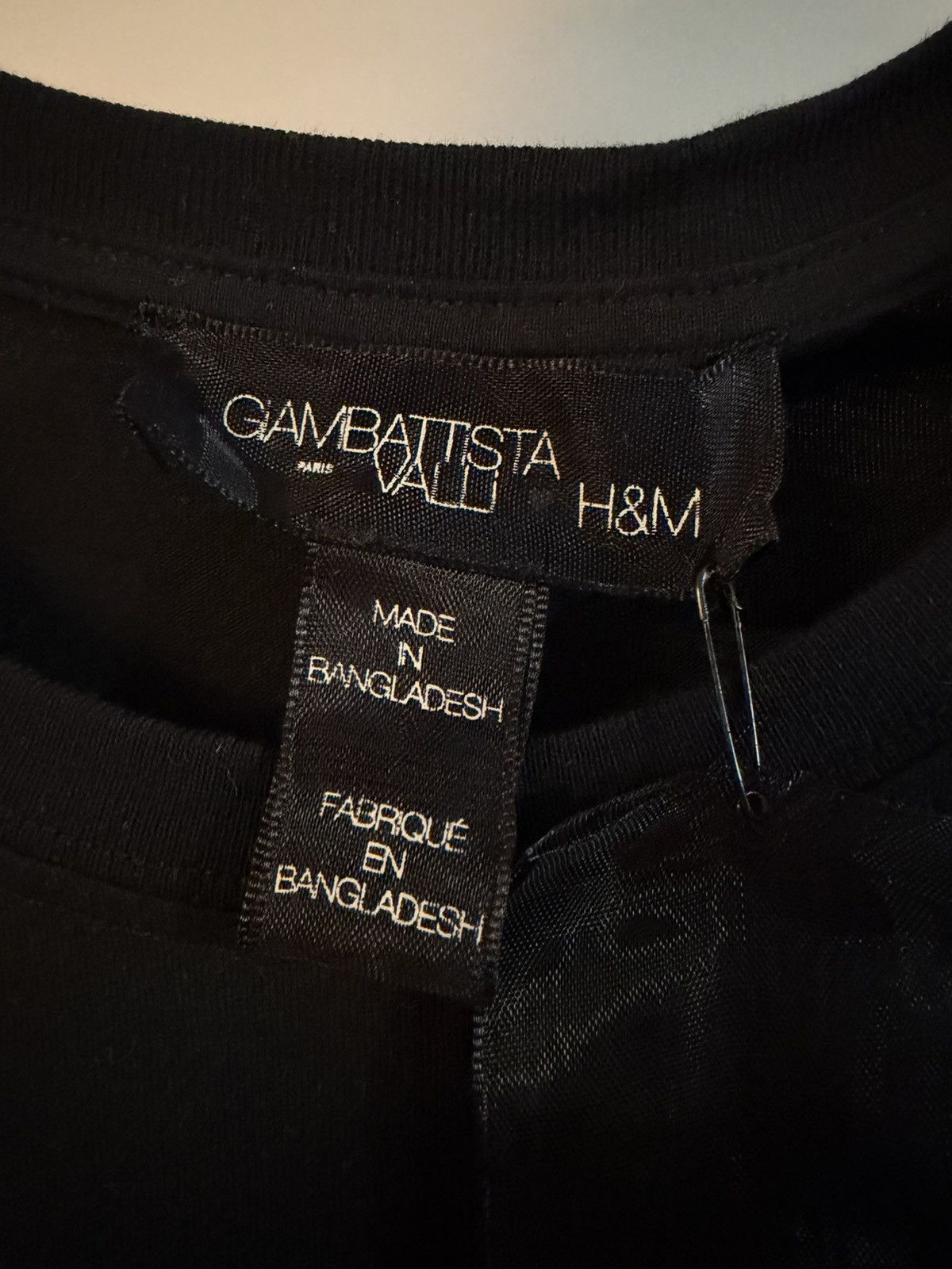 H&M Giambattista Valli X H&M Black T-Shirt Size US L / EU 52-54 / 3 - 5 Thumbnail