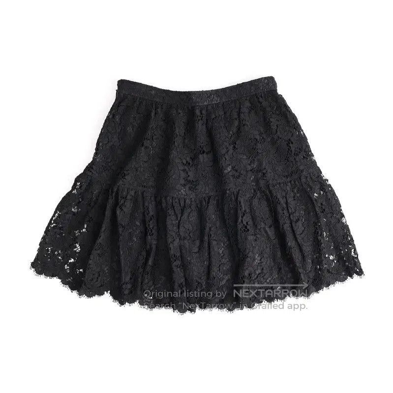 Yves Saint Laurent YSL Black Lace Short Skirt in XS Size . Size 23" - 2 Thumbnail