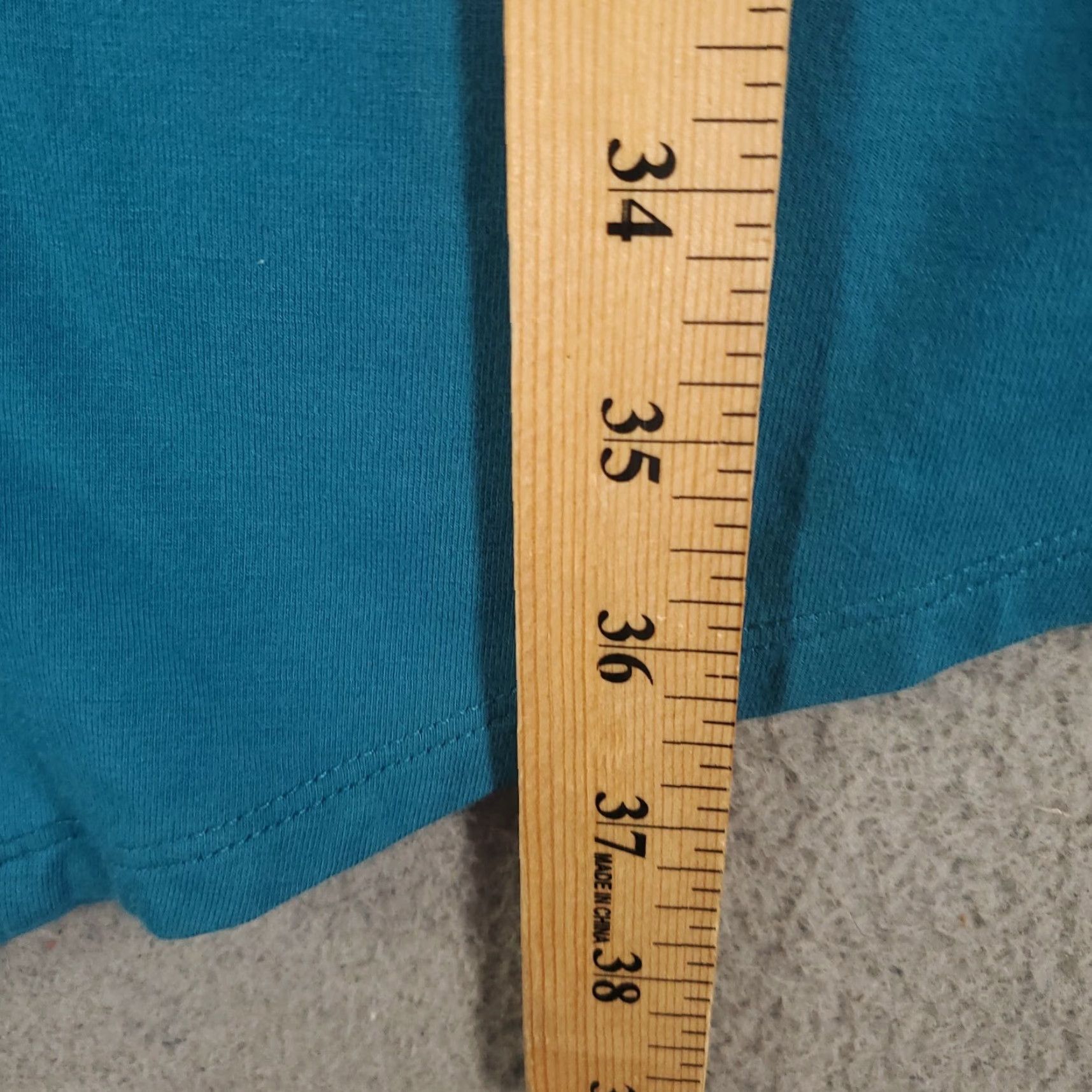 Soft Surroundings Soft Surroundings Dress Womens Small Blue Green Asymmeti Hem V Neck Short Sleeve Dress Size 28" / US 6 / IT 42 - 3 Thumbnail