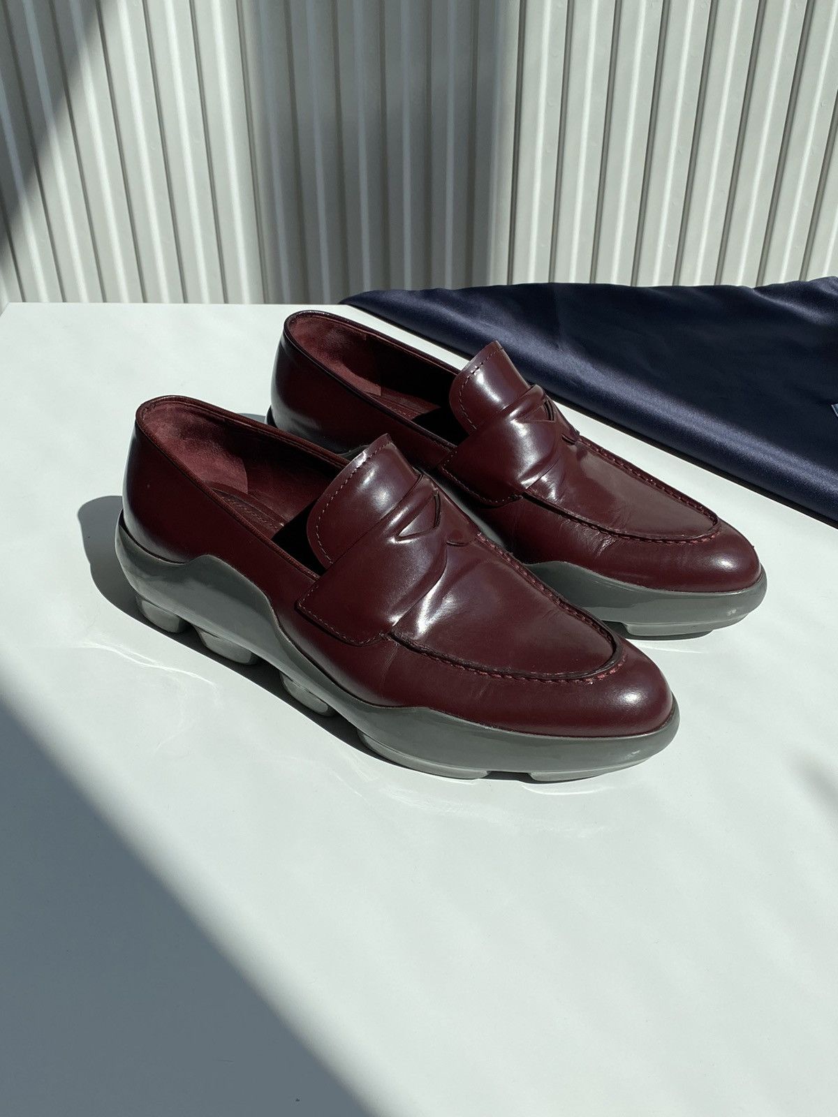 Prada Prada Penny Loafers Platforms Leather Size US 6 / IT 36 - 1 Thumbnail