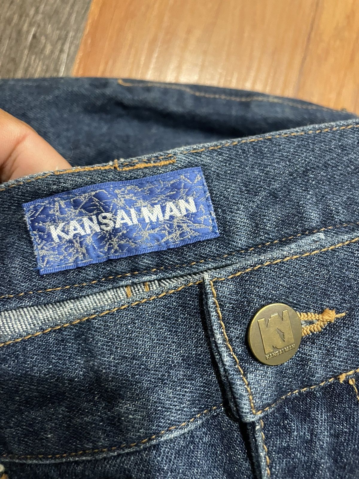 Kansai Yamamoto Kansai Man Dragon Embroidery Baggy Jeans Made in Japan Size US 38 / EU 54 - 7 Thumbnail
