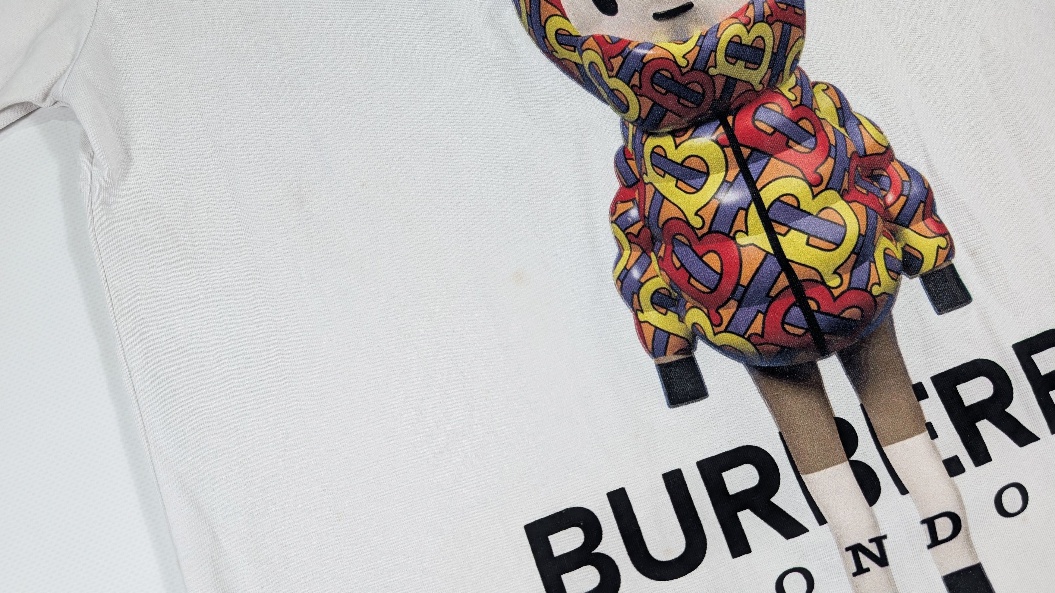 Burberry Burberry Deer Print White Cotton T-Shirt Size S Size US S / EU 44-46 / 1 - 7 Thumbnail