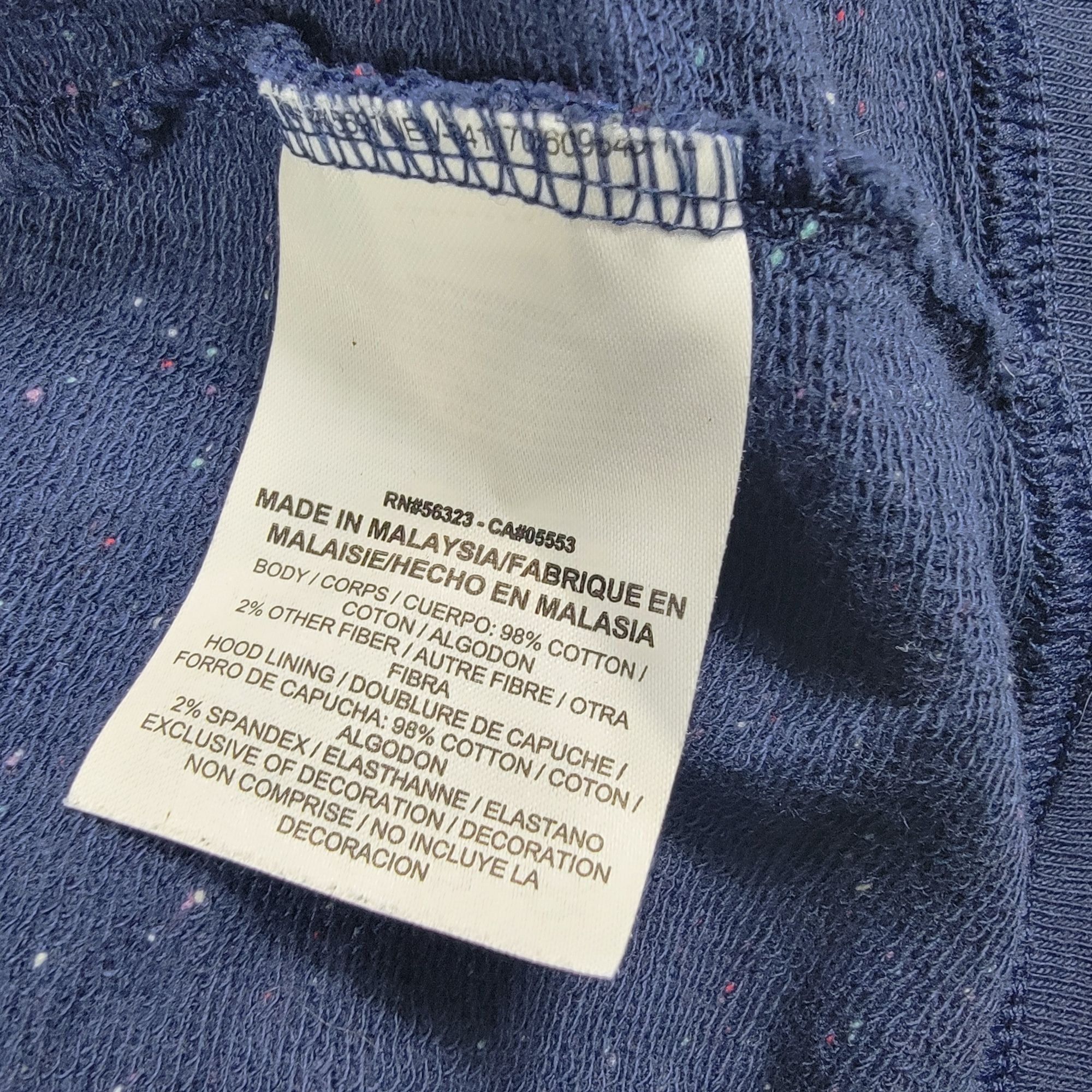 Nike Nike Adults Large Blue Speckled Full Zip Hoodie Sweater Casu Size US L / EU 52-54 / 3 - 5 Thumbnail