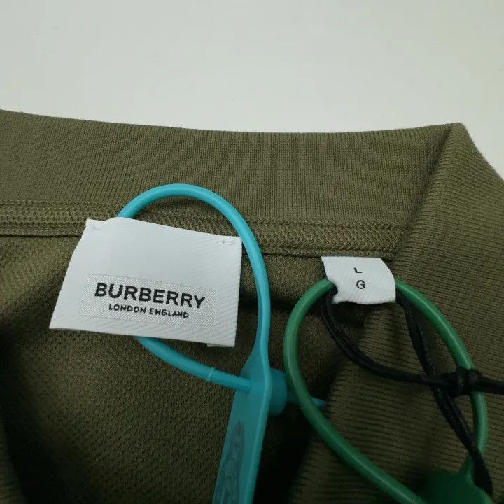 Burberry Burberry Burberry Military Green Short-Sleeve Polo Shirt-2 Size US L / EU 52-54 / 3 - 2 Thumbnail