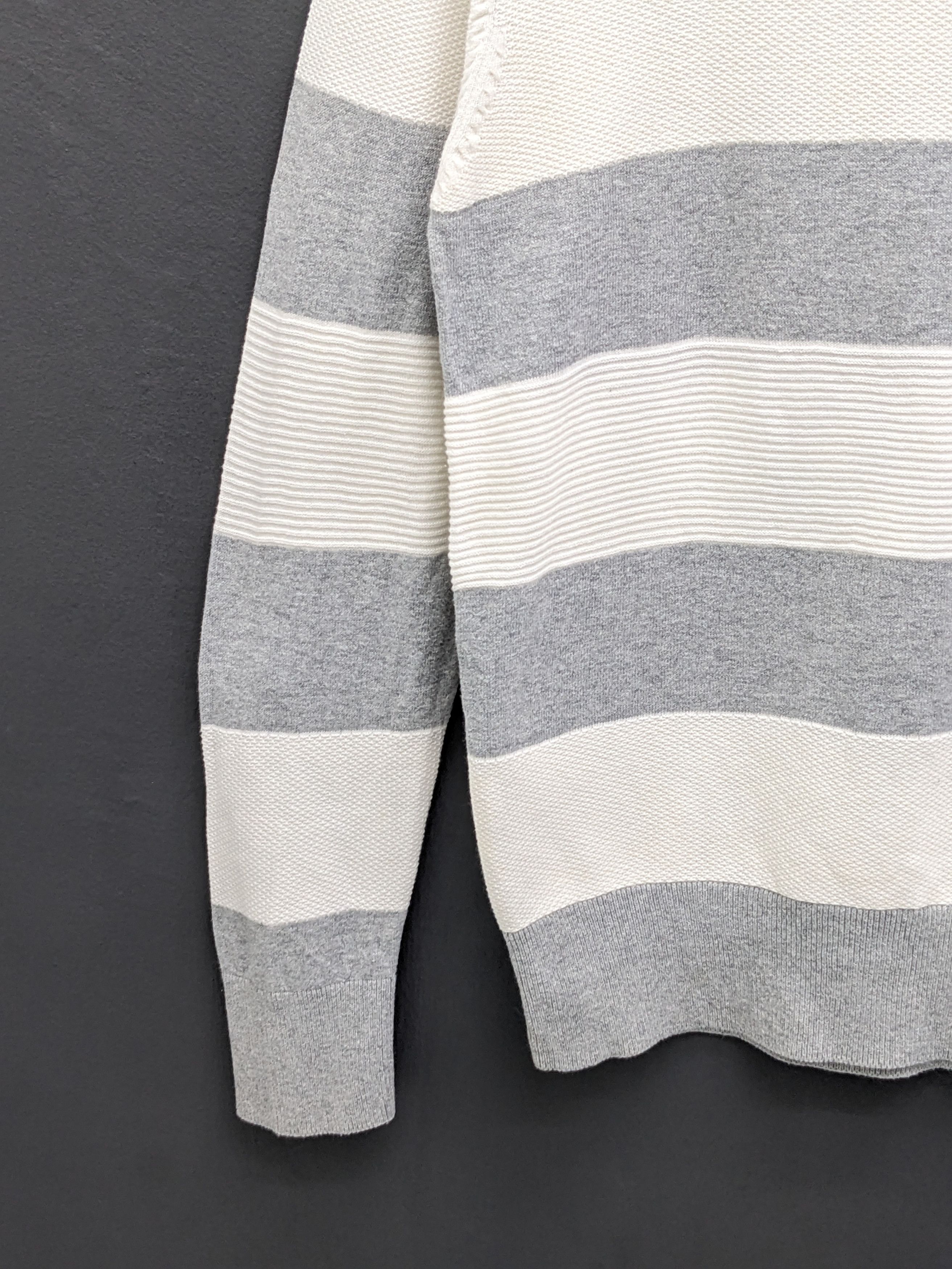 GU Japanese Brand GU Horizontal Striped Crewneck Size US L / EU 52-54 / 3 - 4 Thumbnail