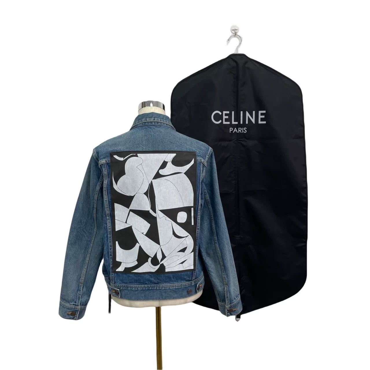 Celine CELINE Washed Denim Printed Jacket Size US M / EU 48-50 / 2 - 7 Thumbnail
