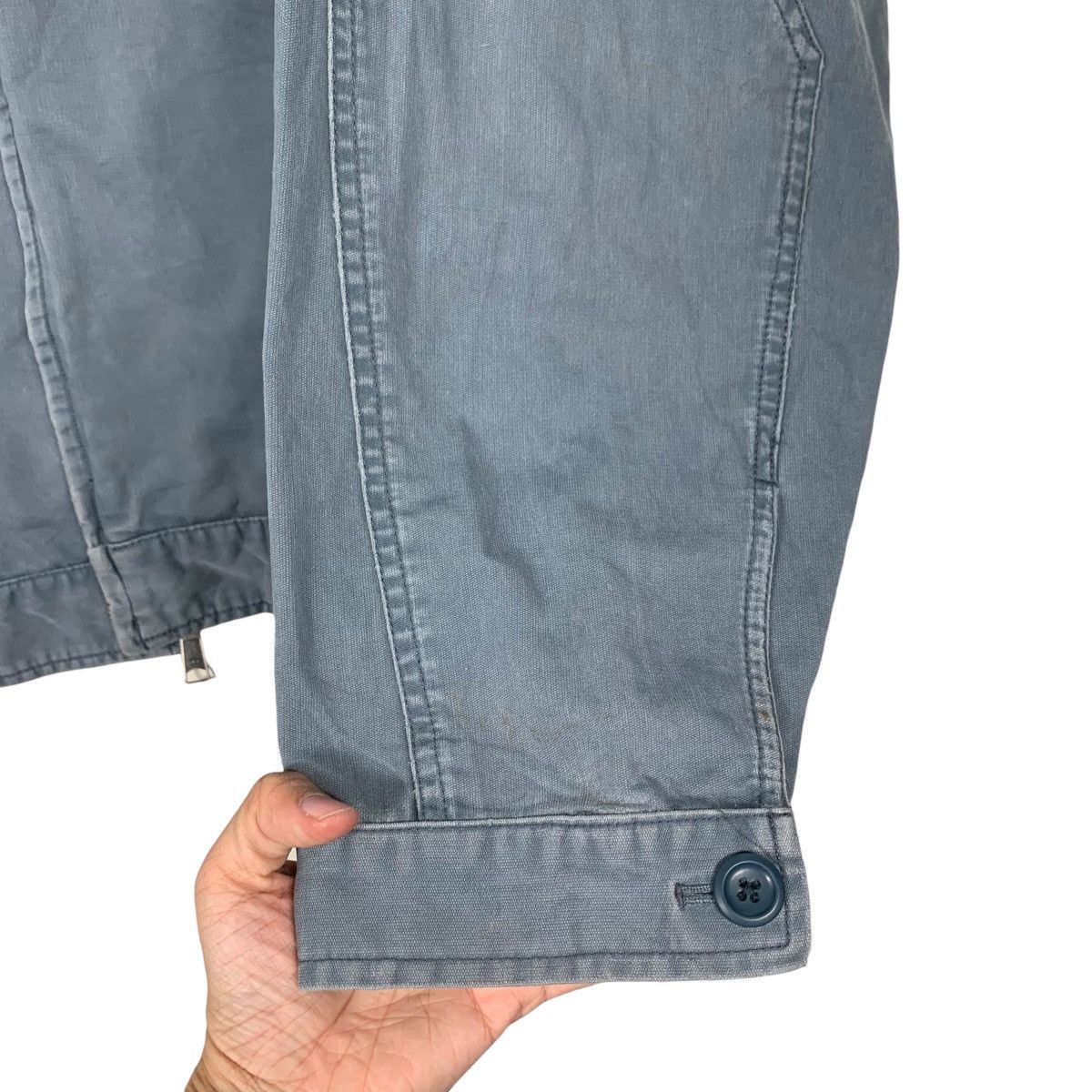 Gap Y2K GAP Workwear Blue Washed Flannel Jacket #2264-C100 Size US XXL / EU 58 / 5 - 13 Thumbnail