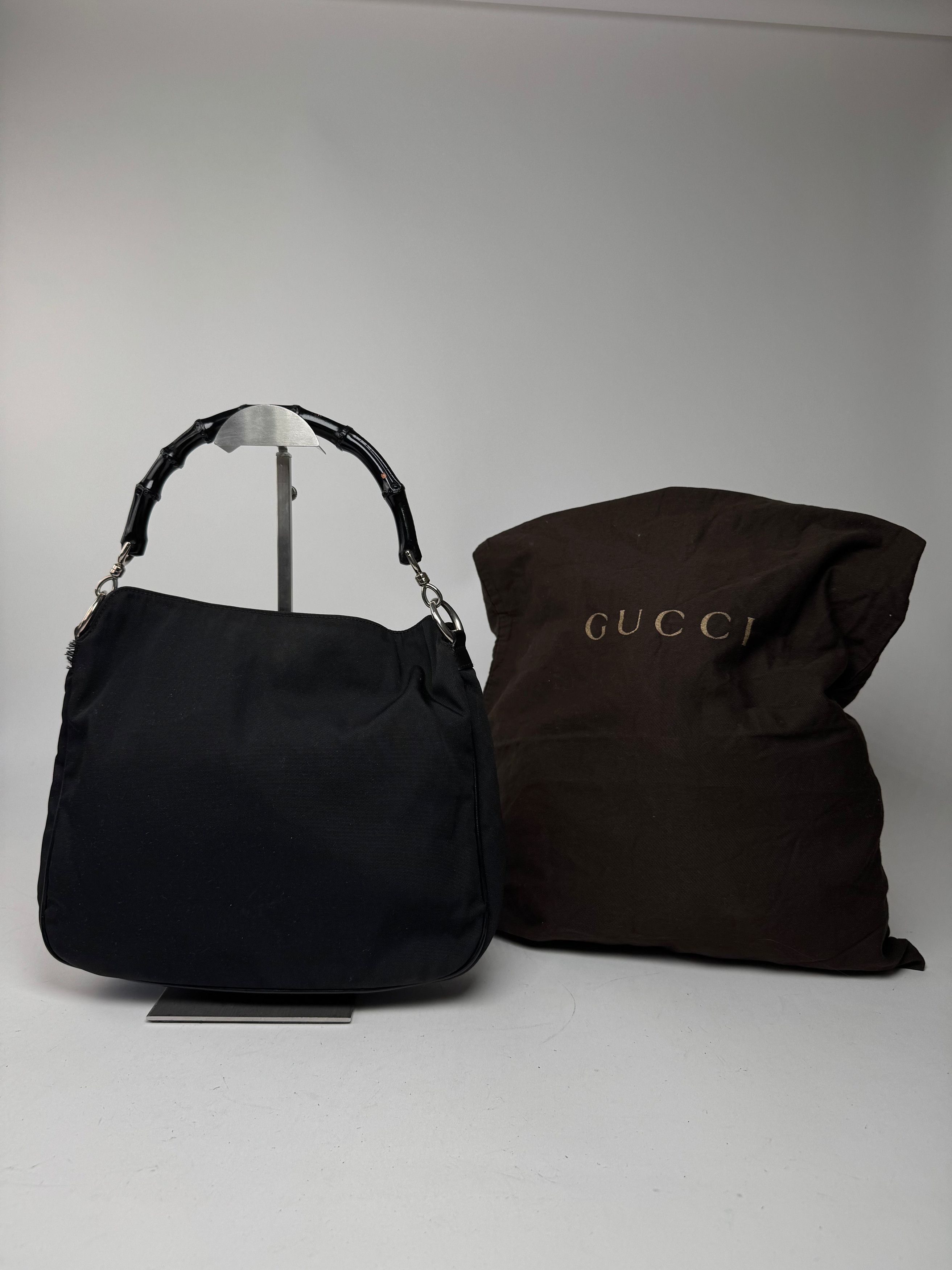 Gucci Vintage Bamboo Top Handle Bag Black Size ONE SIZE - 1 Thumbnail