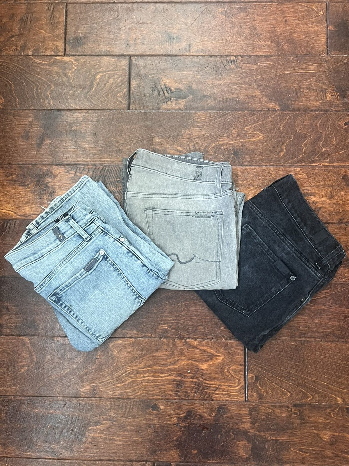 7 For All Mankind 7 Jeans Denim Bundle Size US 31 - 1 Thumbnail
