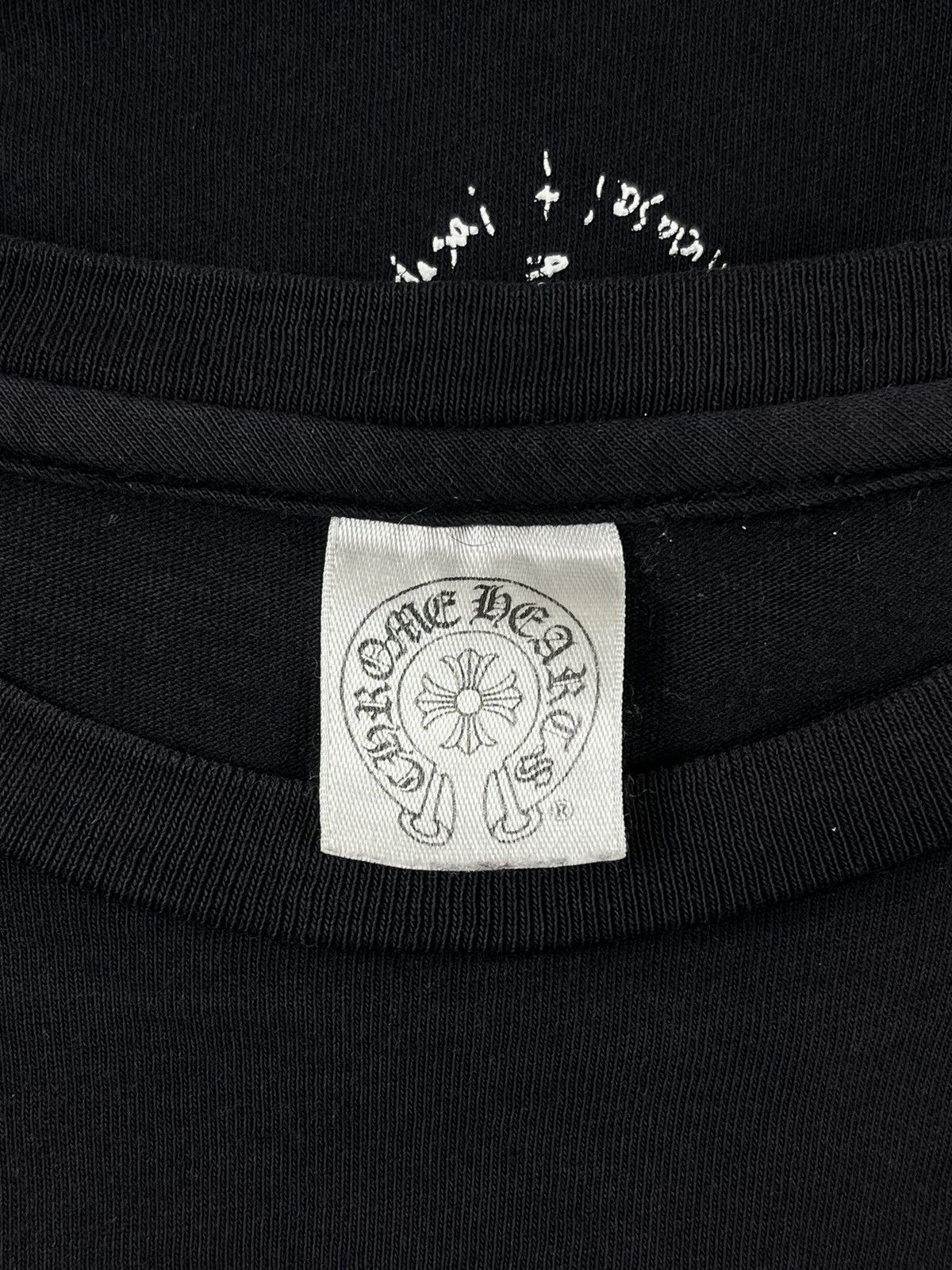 Chrome Hearts × Vintage Chrome Hearts Cross Poem Back Logo Pocket Tshirt Black Size US S / EU 44-46 / 1 - 7 Thumbnail
